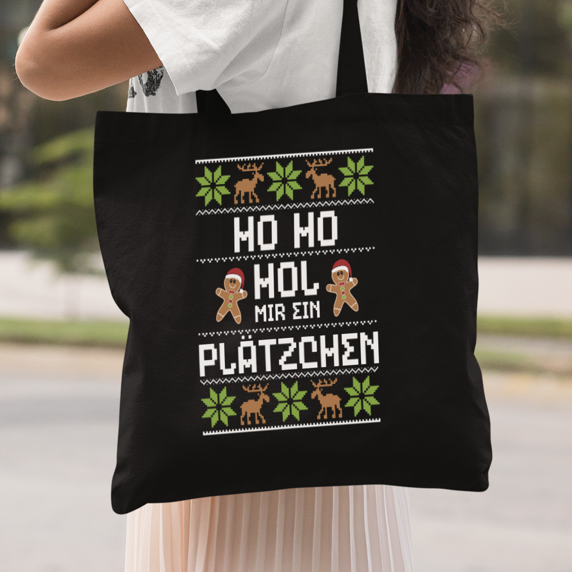 Ho Ho Hol Mir Ein Plätzchen Stoffbeutel - DESIGNSBYJNK5.COM