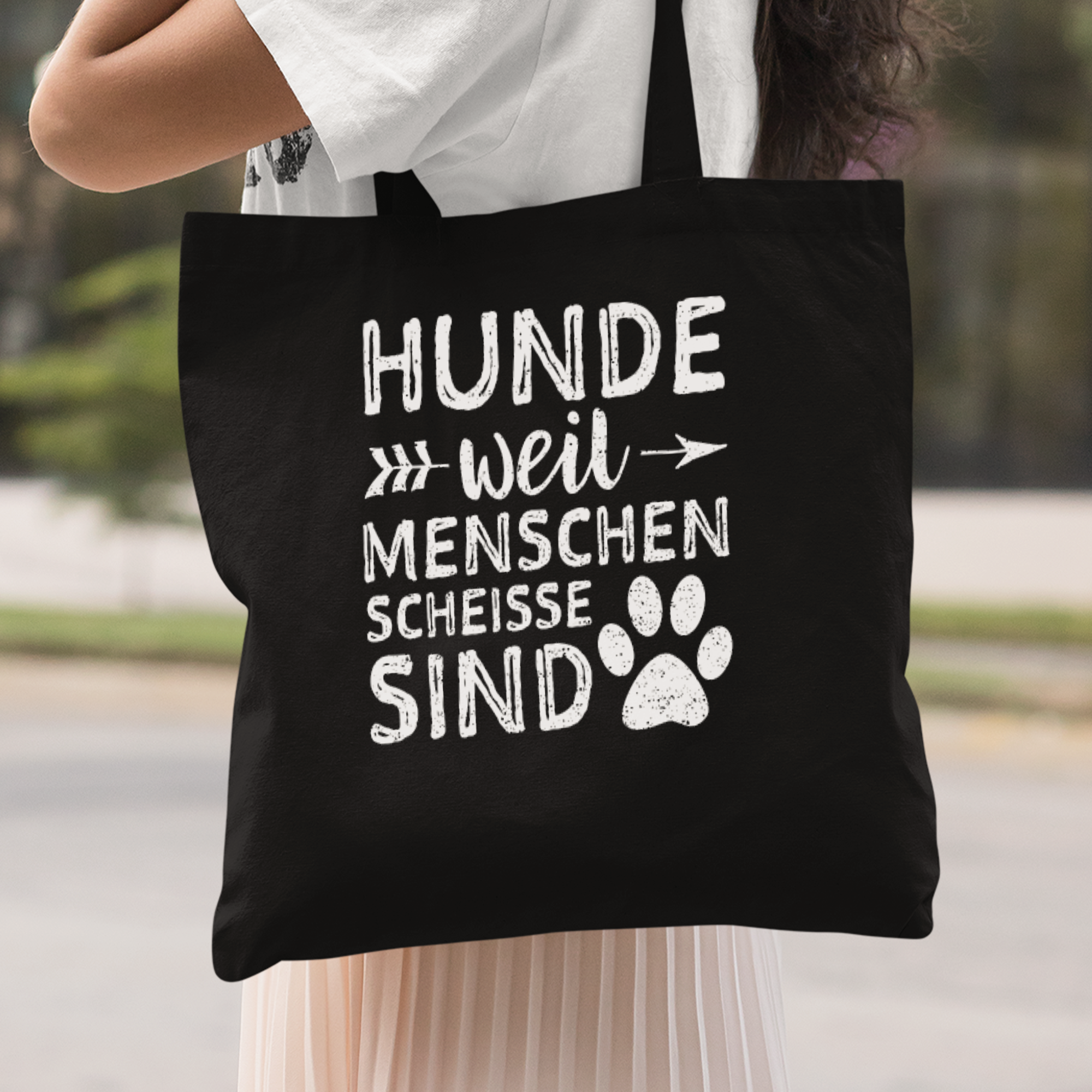 Hunde Weil Menschen Scheisse Sind Stoffbeutel - DESIGNSBYJNK5.COM