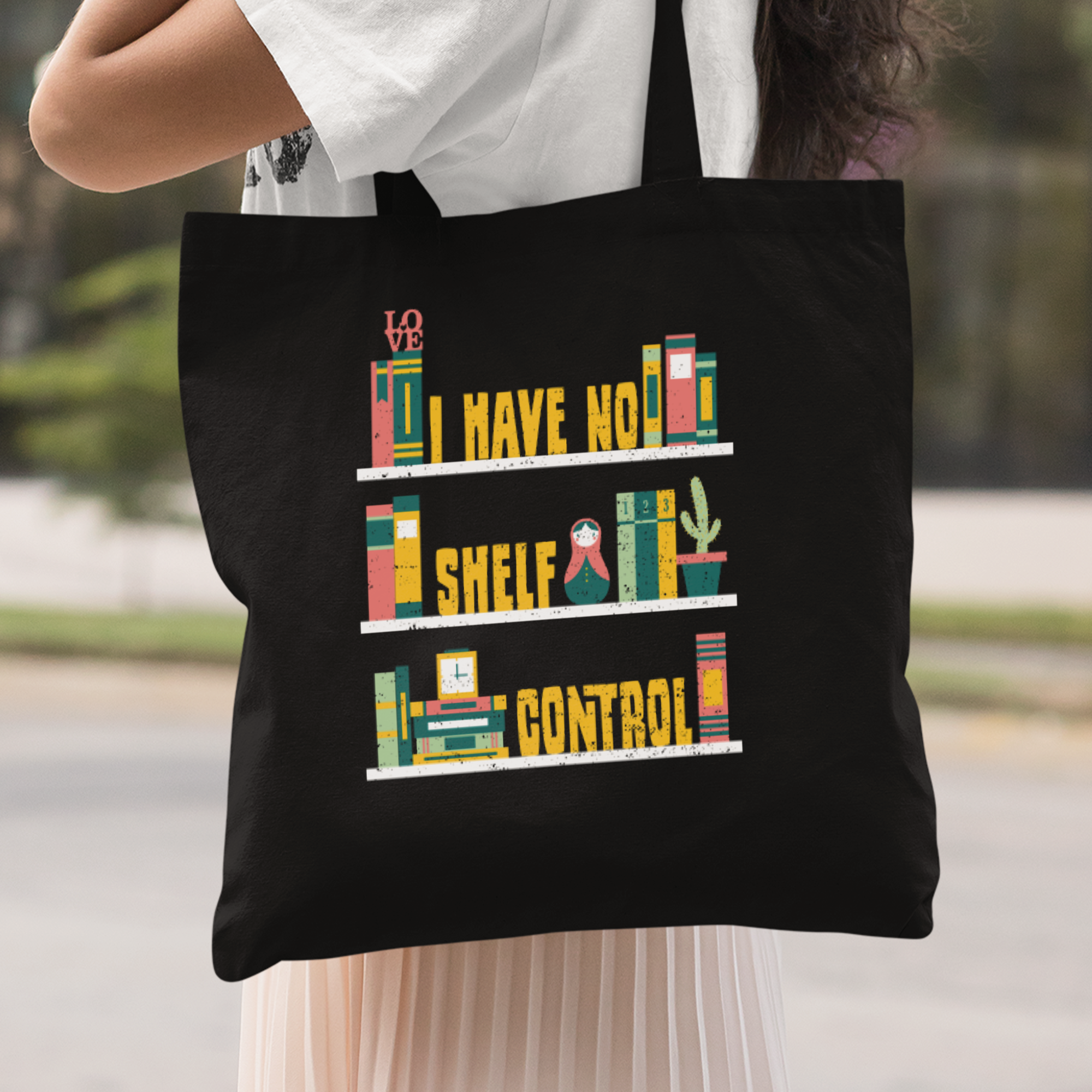 I Have No Shelf Control Stoffbeutel - DESIGNSBYJNK5.COM
