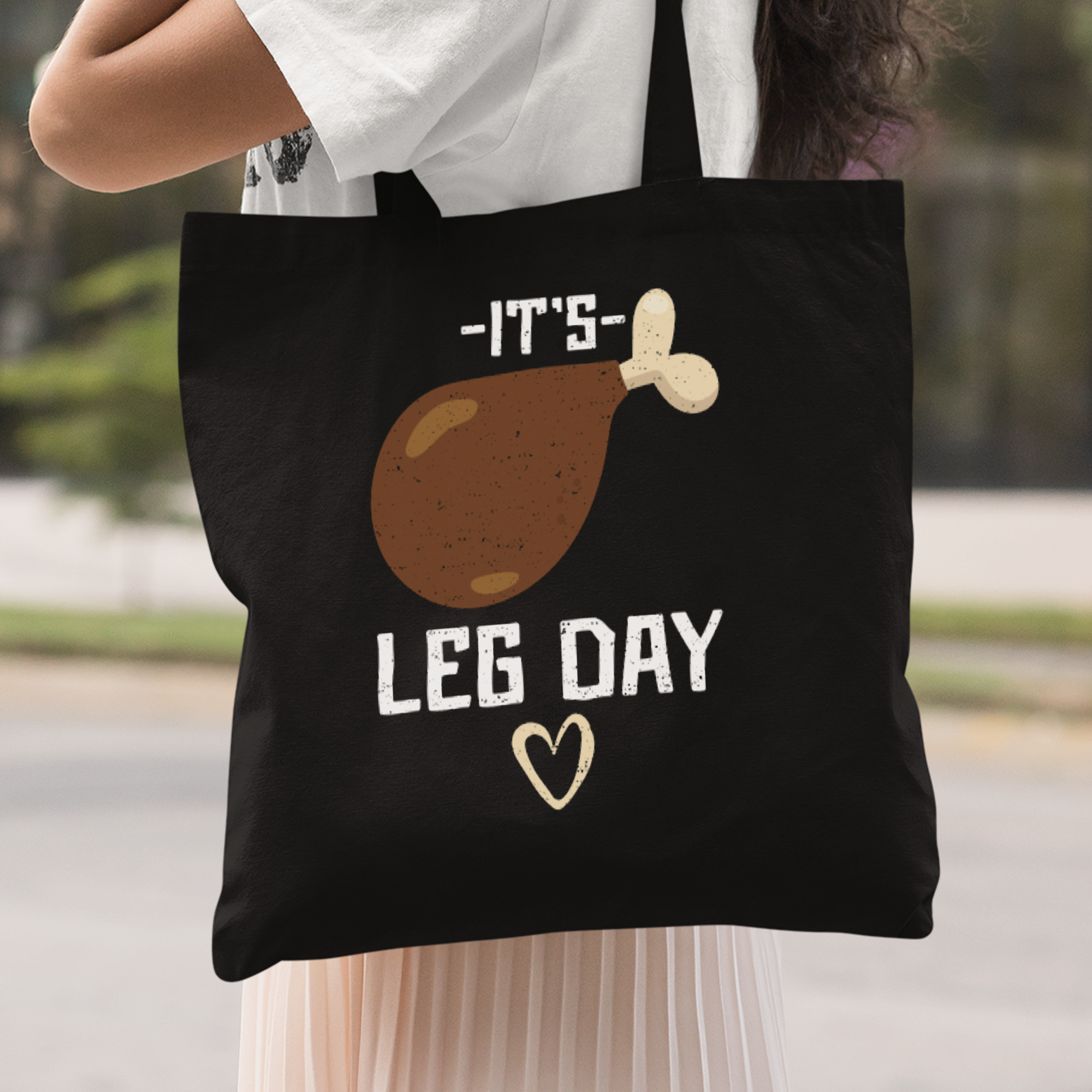 It's Leg Day Stoffbeutel - DESIGNSBYJNK5.COM