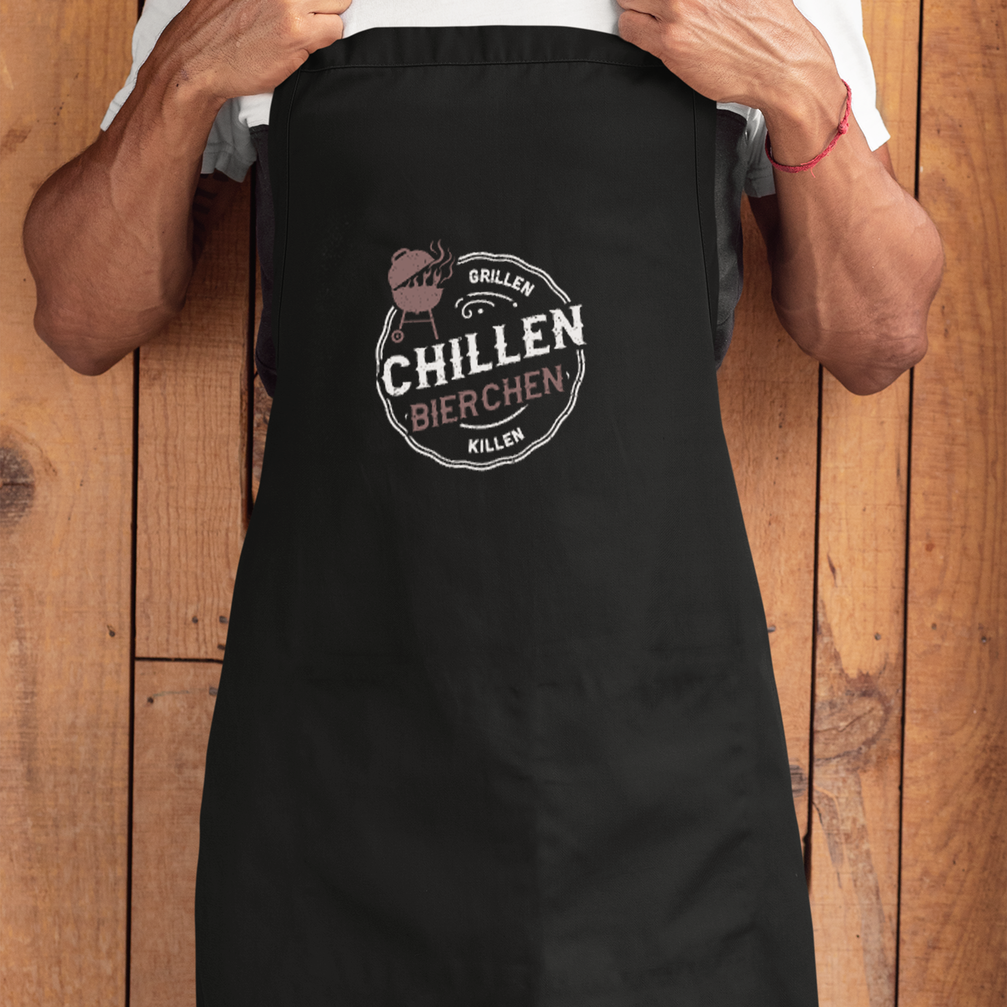 Grillen Chillen Bierchen Killen Grillschürze - DESIGNSBYJNK5.COM