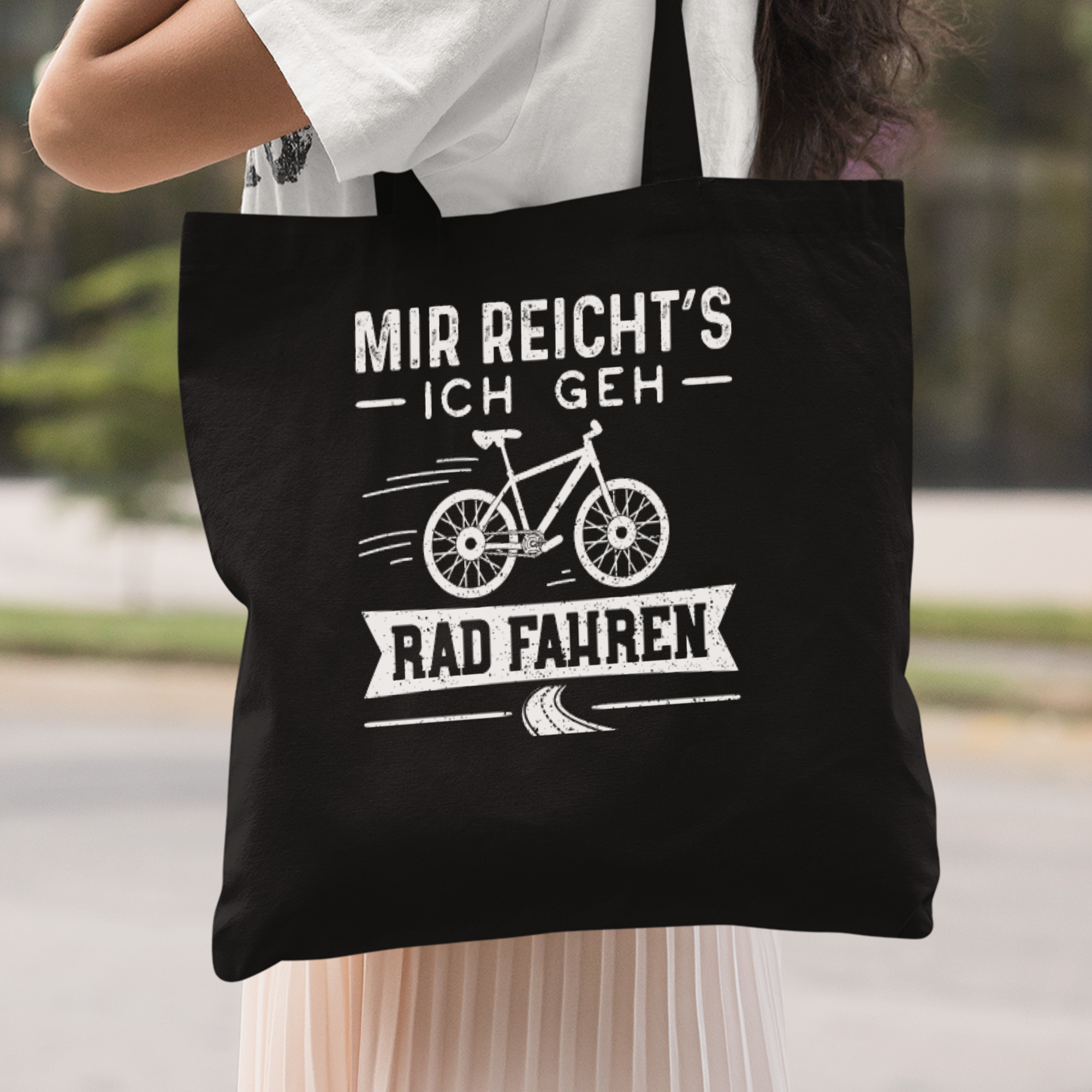 Mir Reicht's Ich Geh Rad Fahren Stoffbeutel - DESIGNSBYJNK5.COM