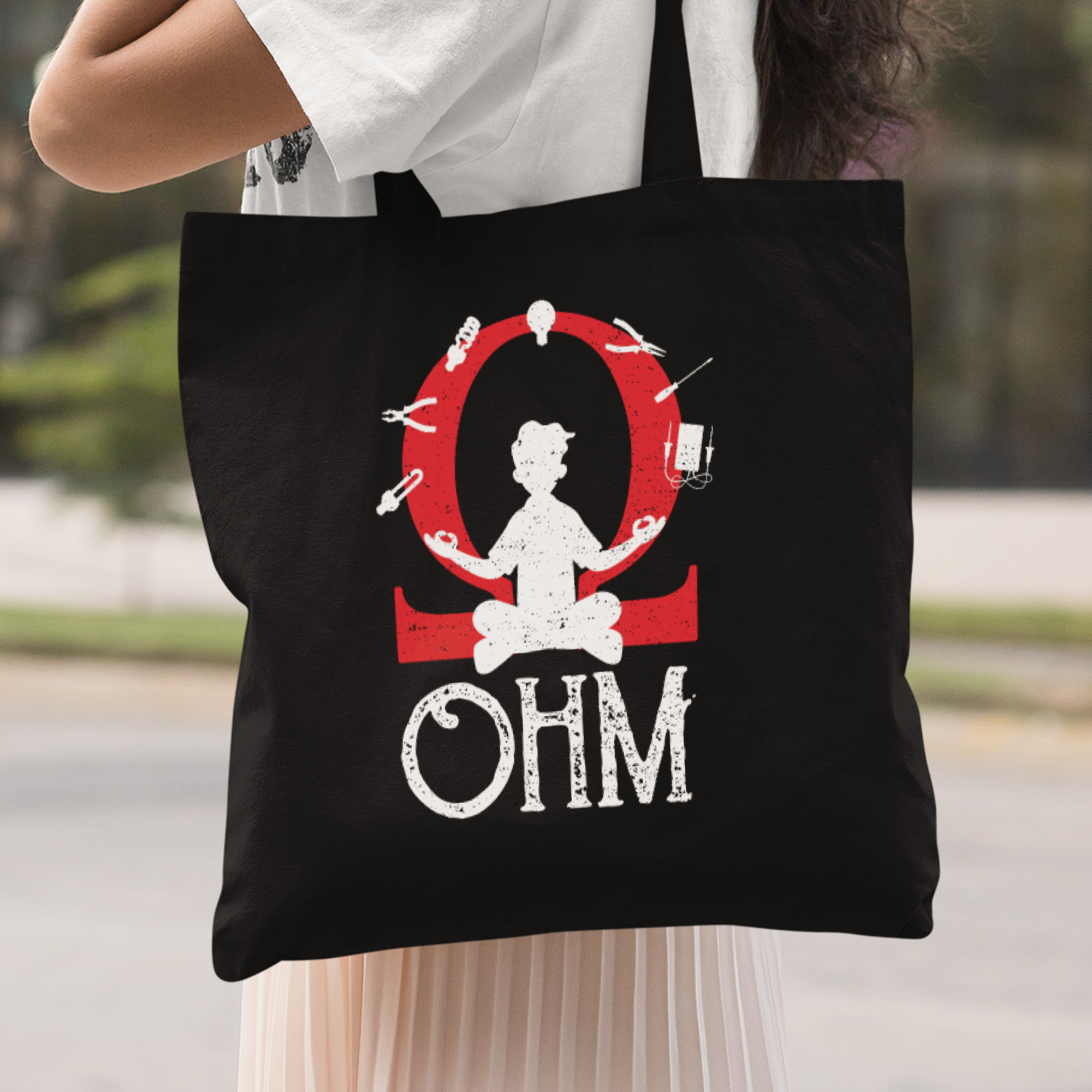 Ohm Meditating Stoffbeutel - DESIGNSBYJNK5.COM