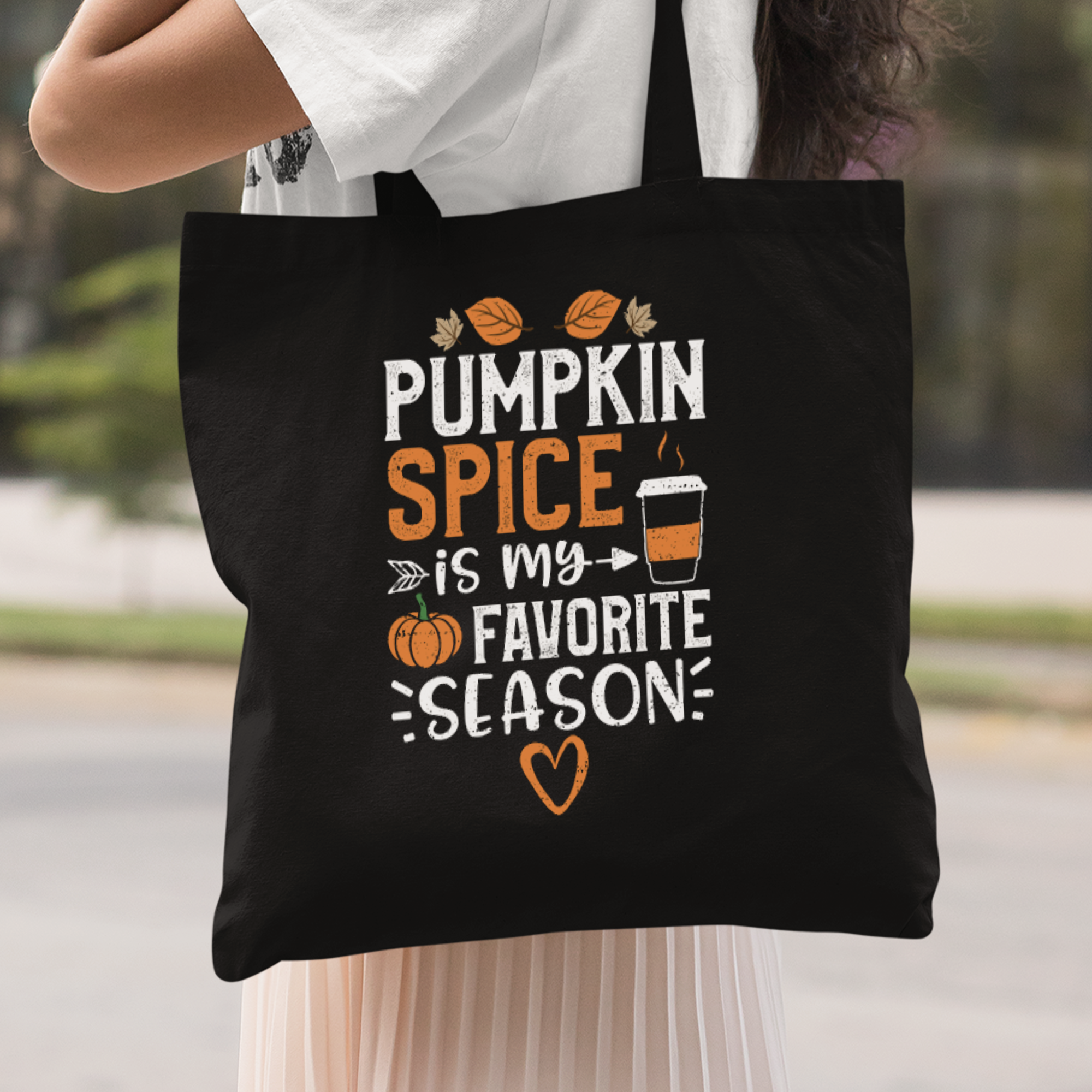 Pumpkin Spice Is My Favorite Season Stoffbeutel - DESIGNSBYJNK5.COM