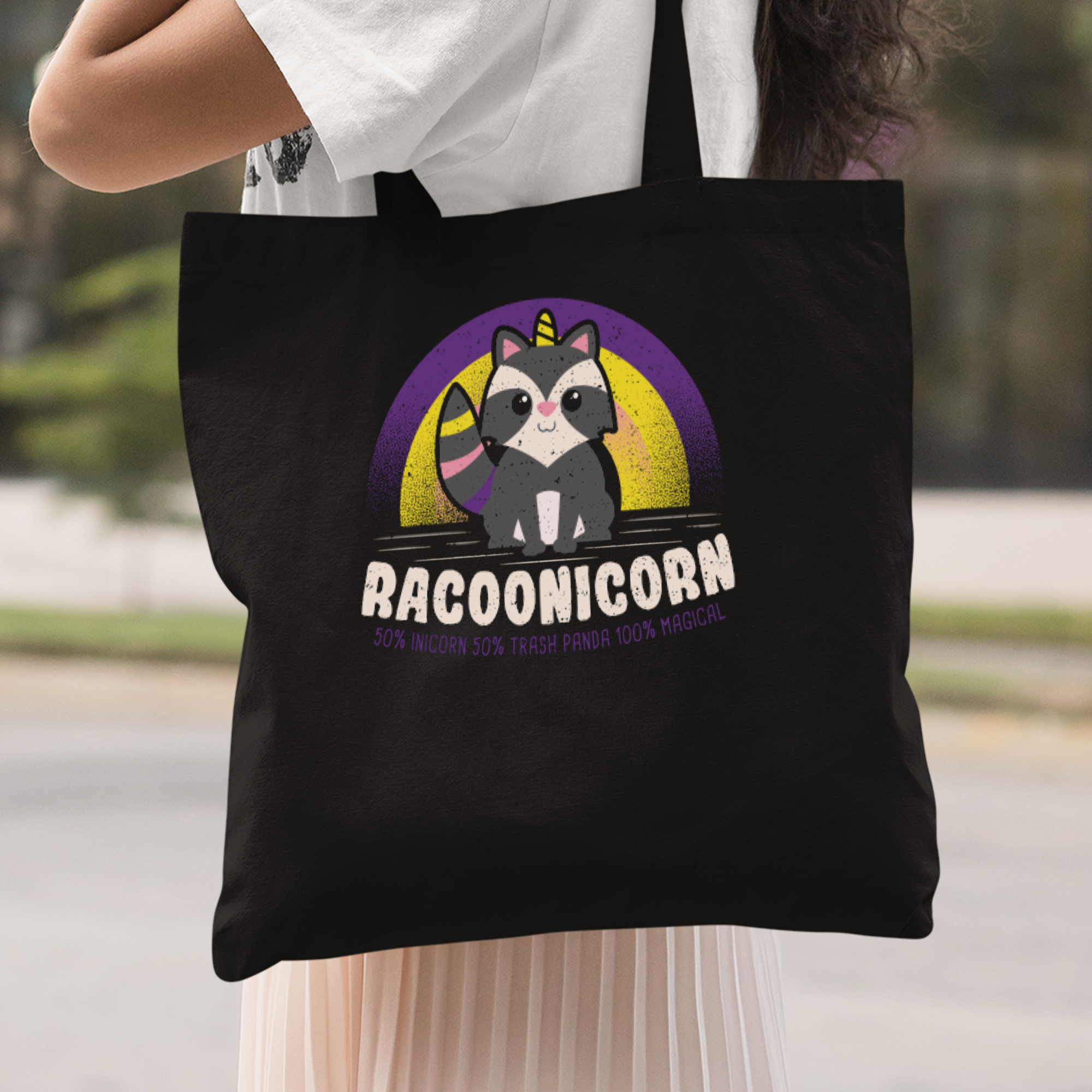 Racoonicorn Stoffbeutel - DESIGNSBYJNK5.COM