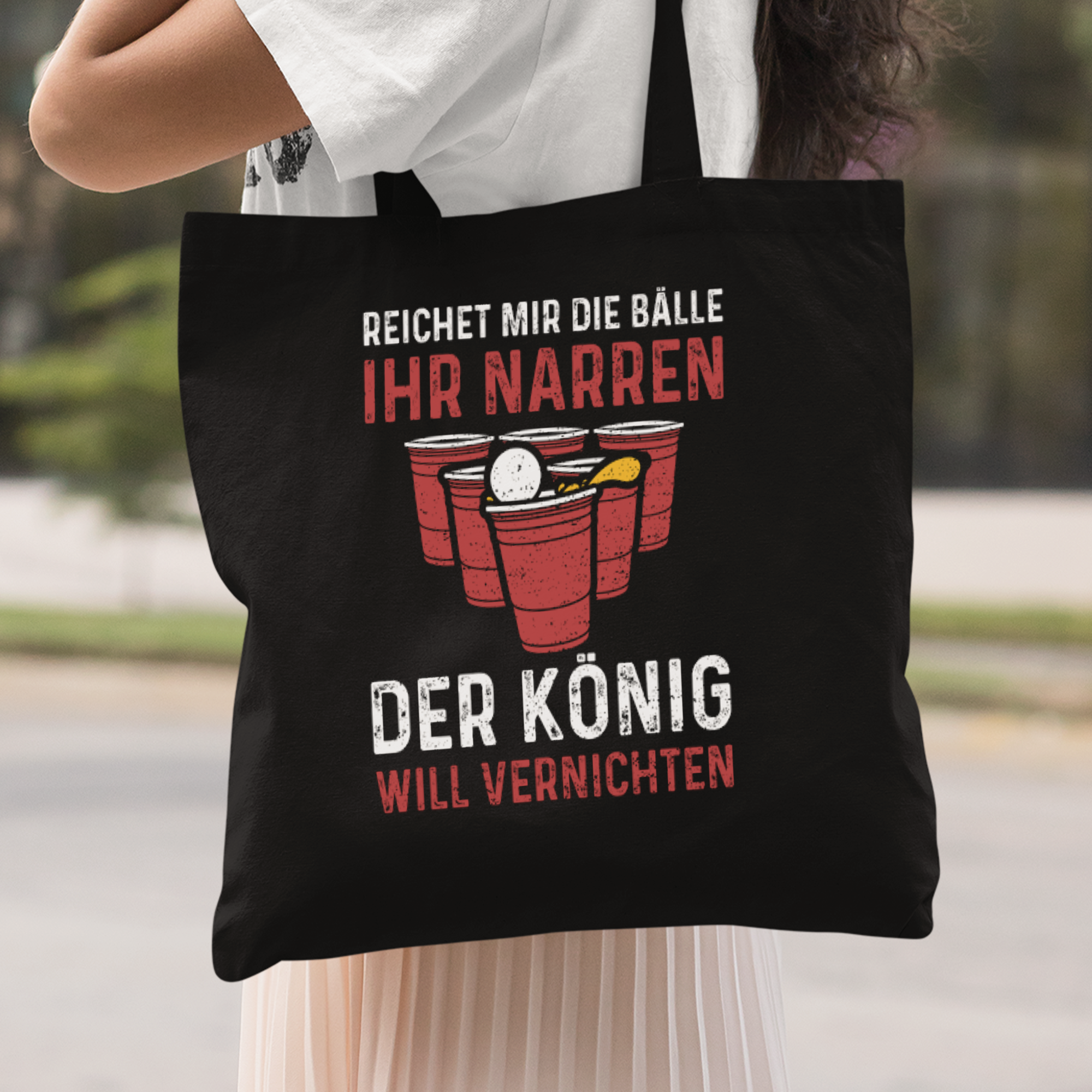 Reichet Mir Die Bälle Ihr Narren Der König Will Vernichten Stoffbeutel - DESIGNSBYJNK5.COM