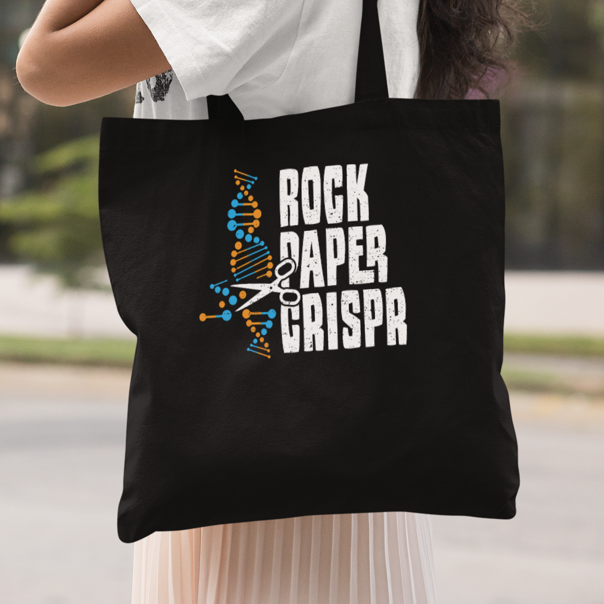 Rock Paper Crispr Stoffbeutel - DESIGNSBYJNK5.COM