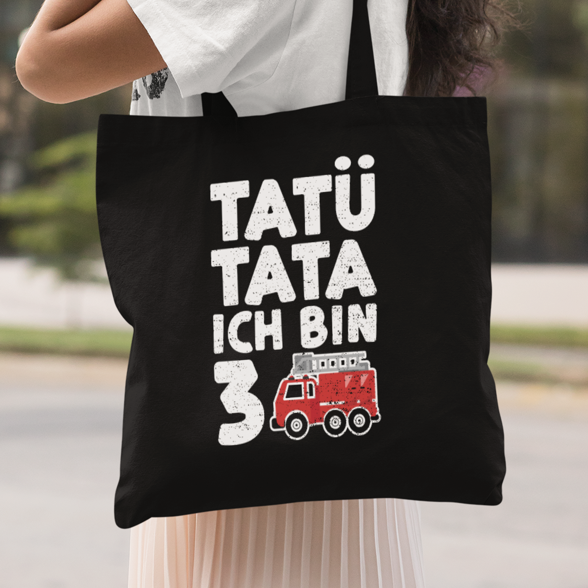 Tatü Tata Ich Bin 3 Stoffbeutel - DESIGNSBYJNK5.COM