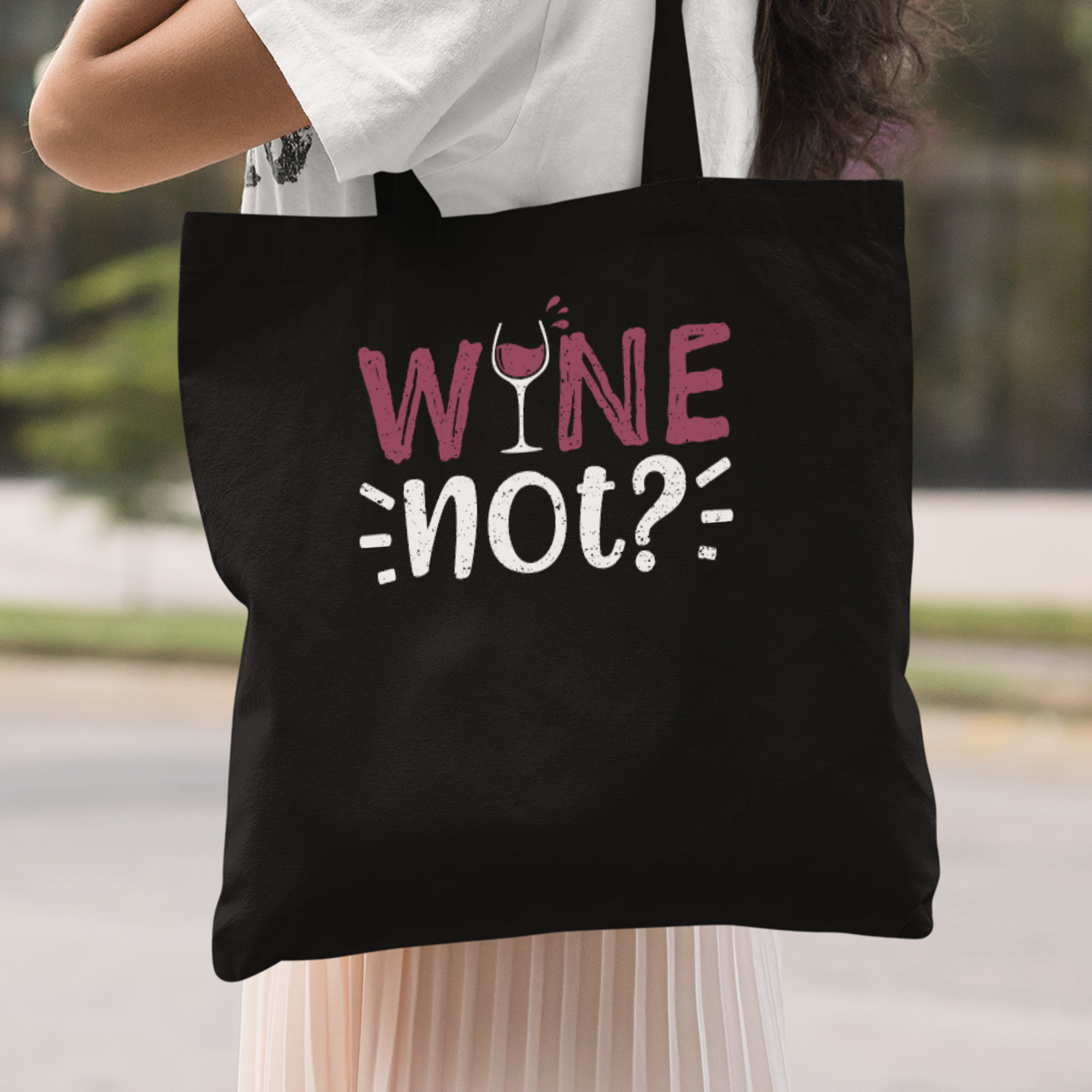 Wine Not Stoffbeutel - DESIGNSBYJNK5.COM