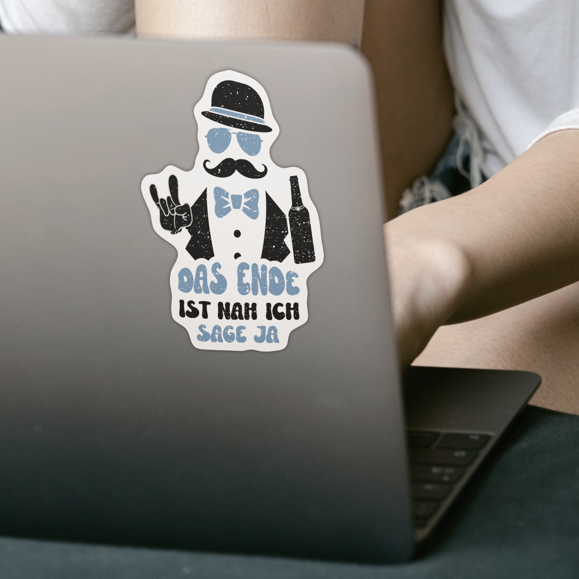 Das Ende Ist Nah Ich Sage Ja Sticker - DESIGNSBYJNK5.COM