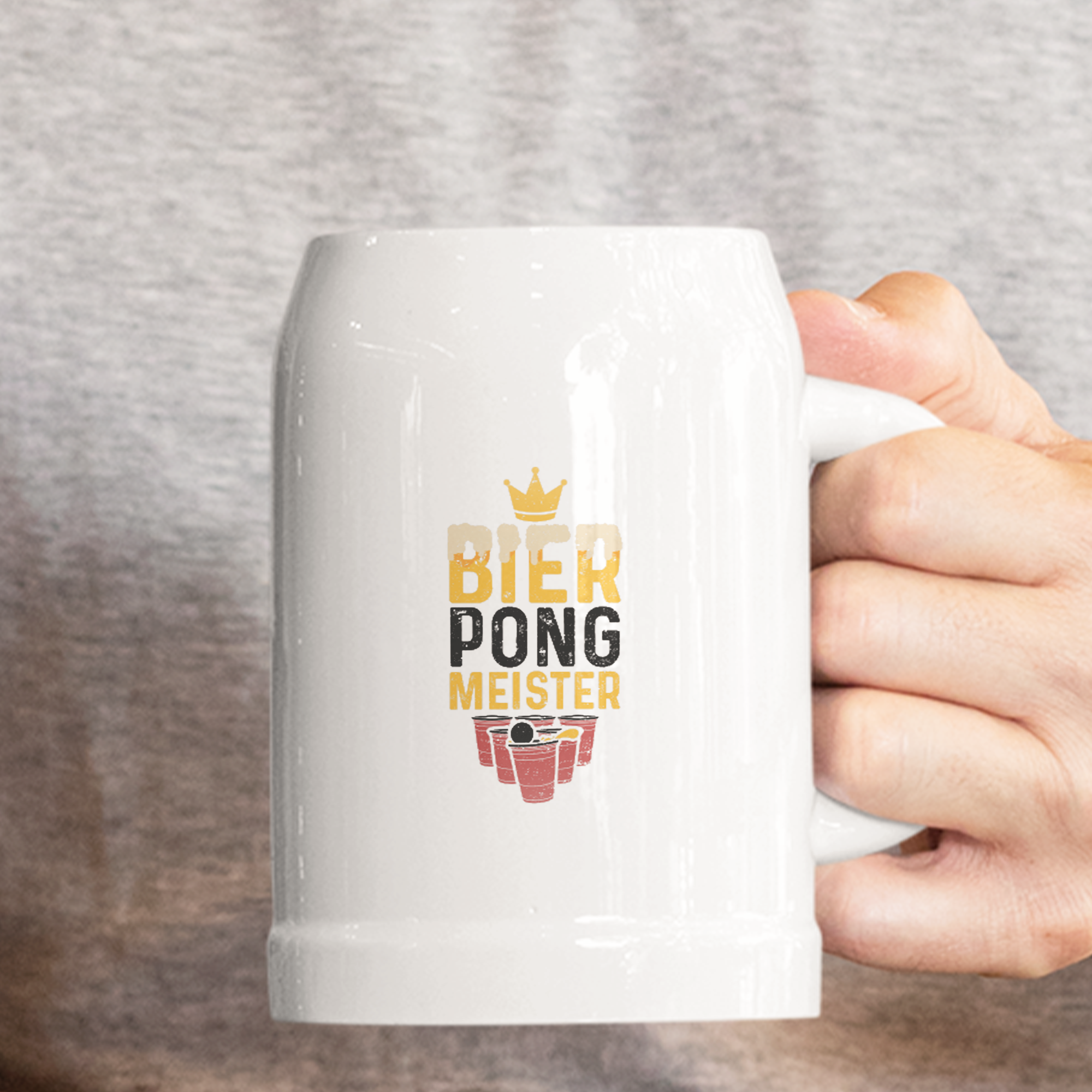 Bier Pong Meister Bierkrug - DESIGNSBYJNK5.COM