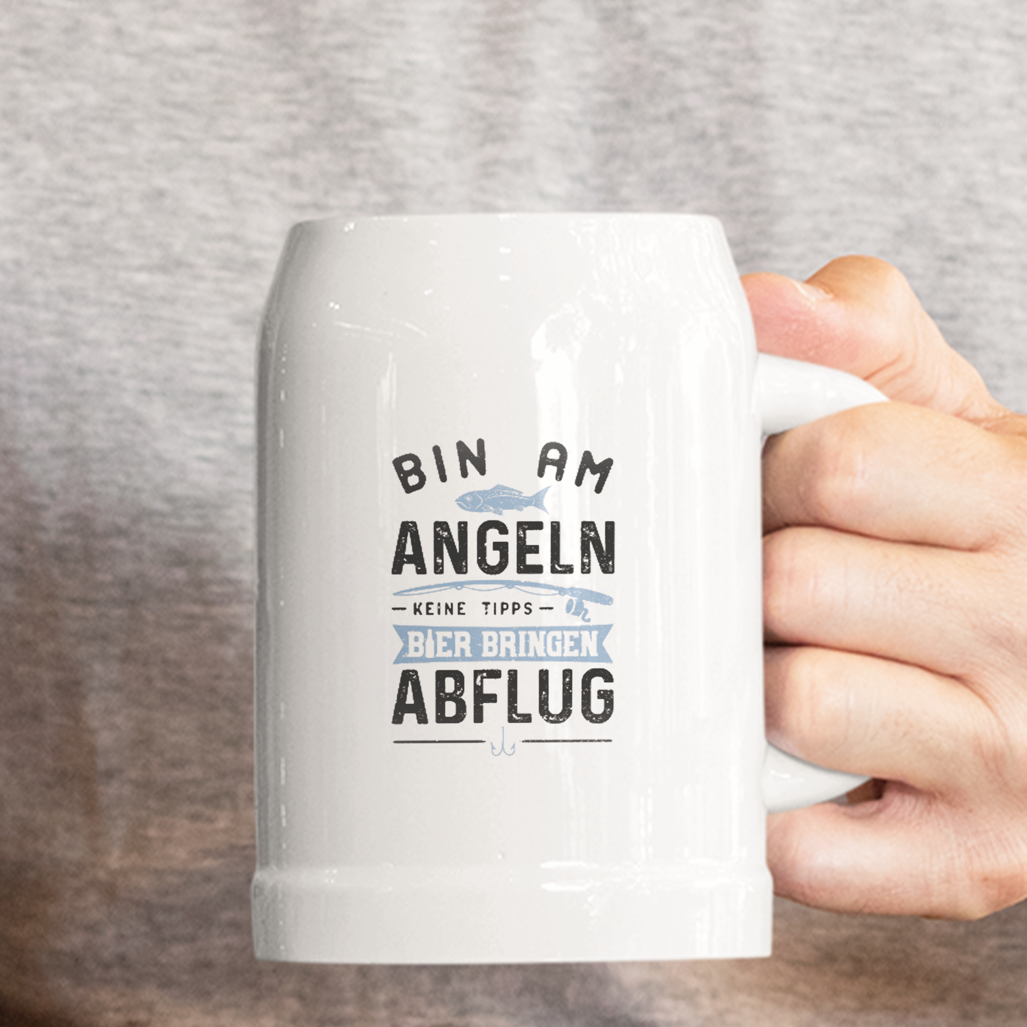 Bin Am Angeln Keine Tipps Bier Bringen Abflug Bierkrug - DESIGNSBYJNK5.COM