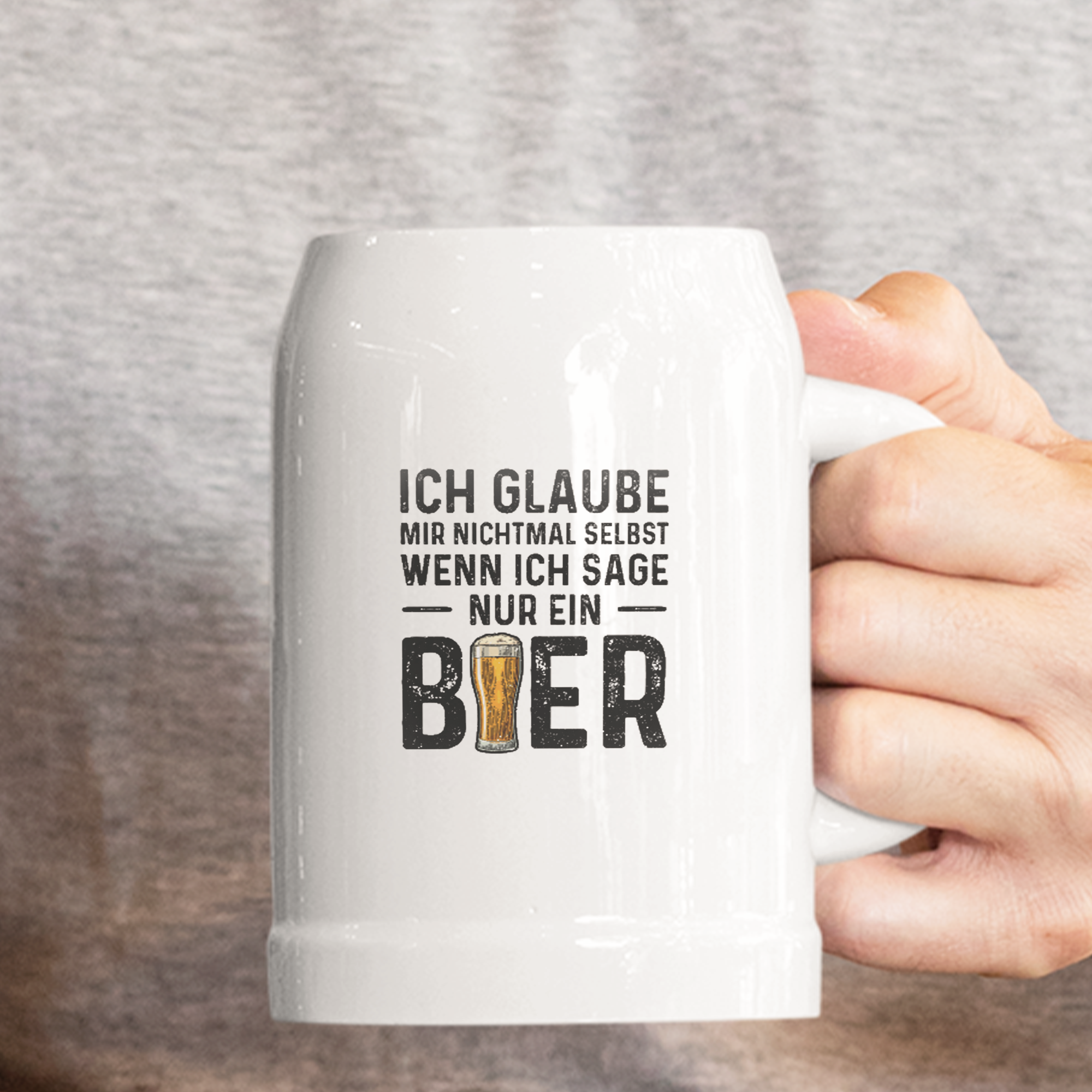 Ich Glaube Mir Nichtmal Selbst Wenn Ich Sage Nur Ein Bier Bierkrug - DESIGNSBYJNK5.COM
