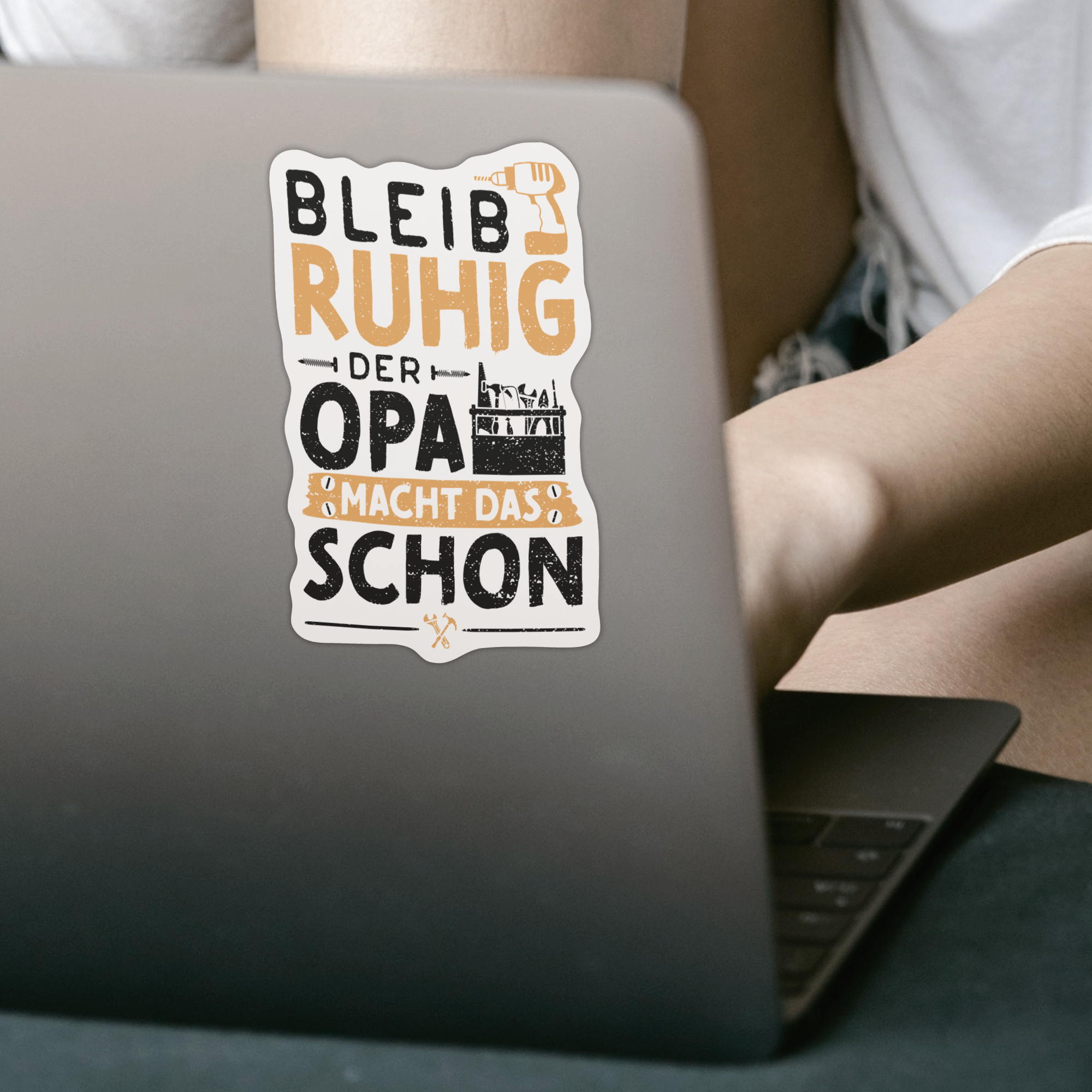 Bleib Ruhig Der Opa Macht Das Schon Sticker - DESIGNSBYJNK5.COM