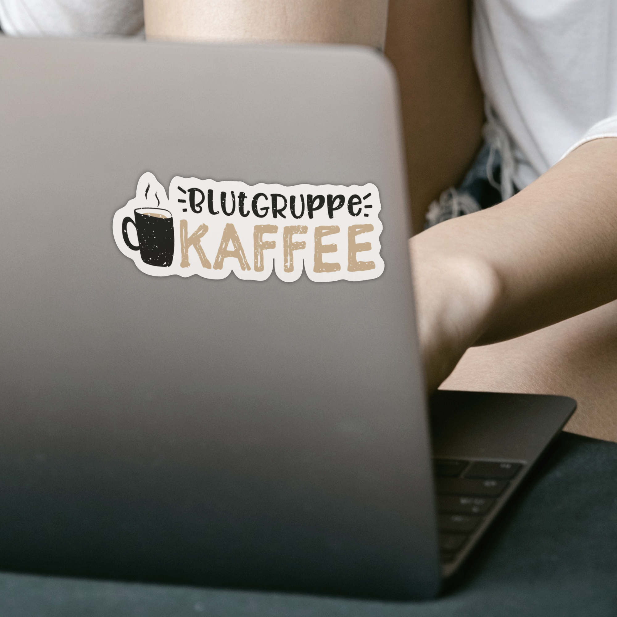 Blutgruppe Kaffee Sticker - DESIGNSBYJNK5.COM