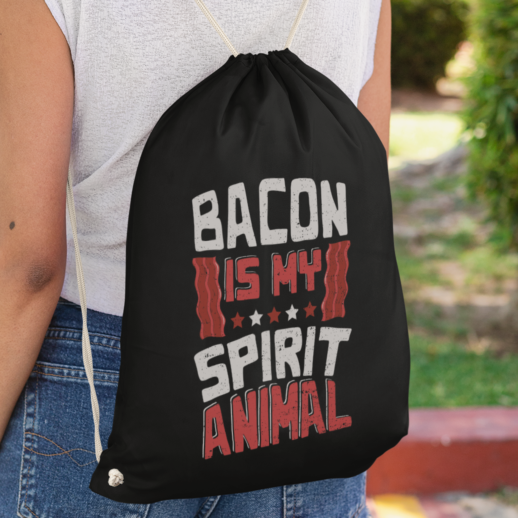 Bacon Is My Spirit Animal Turnbeutel - DESIGNSBYJNK5.COM