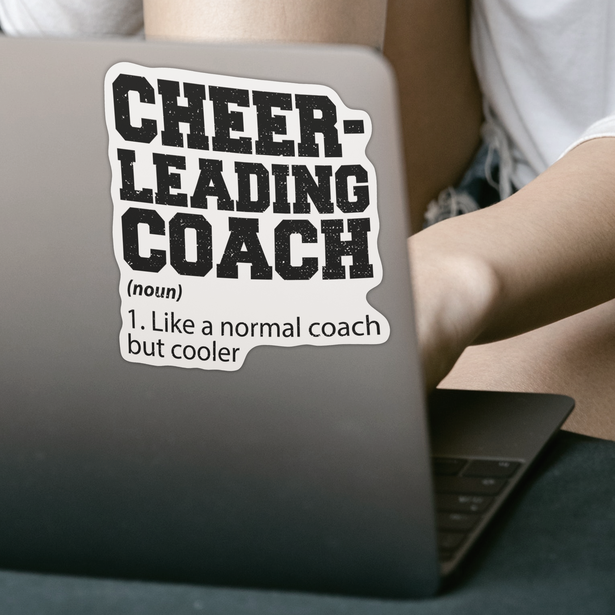 Cheerleading Coach Definition Sticker - DESIGNSBYJNK5.COM