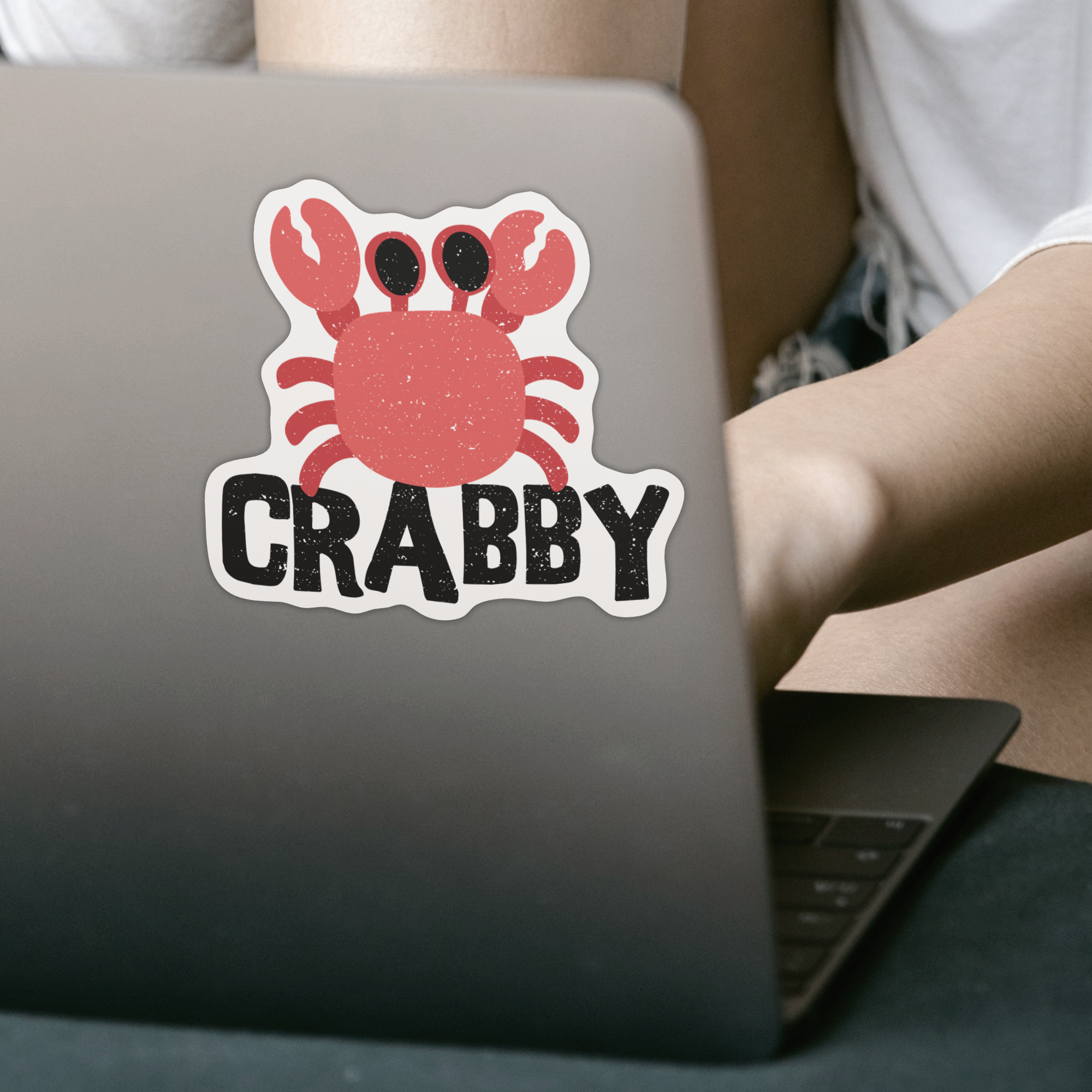 Crabby Sticker - DESIGNSBYJNK5.COM