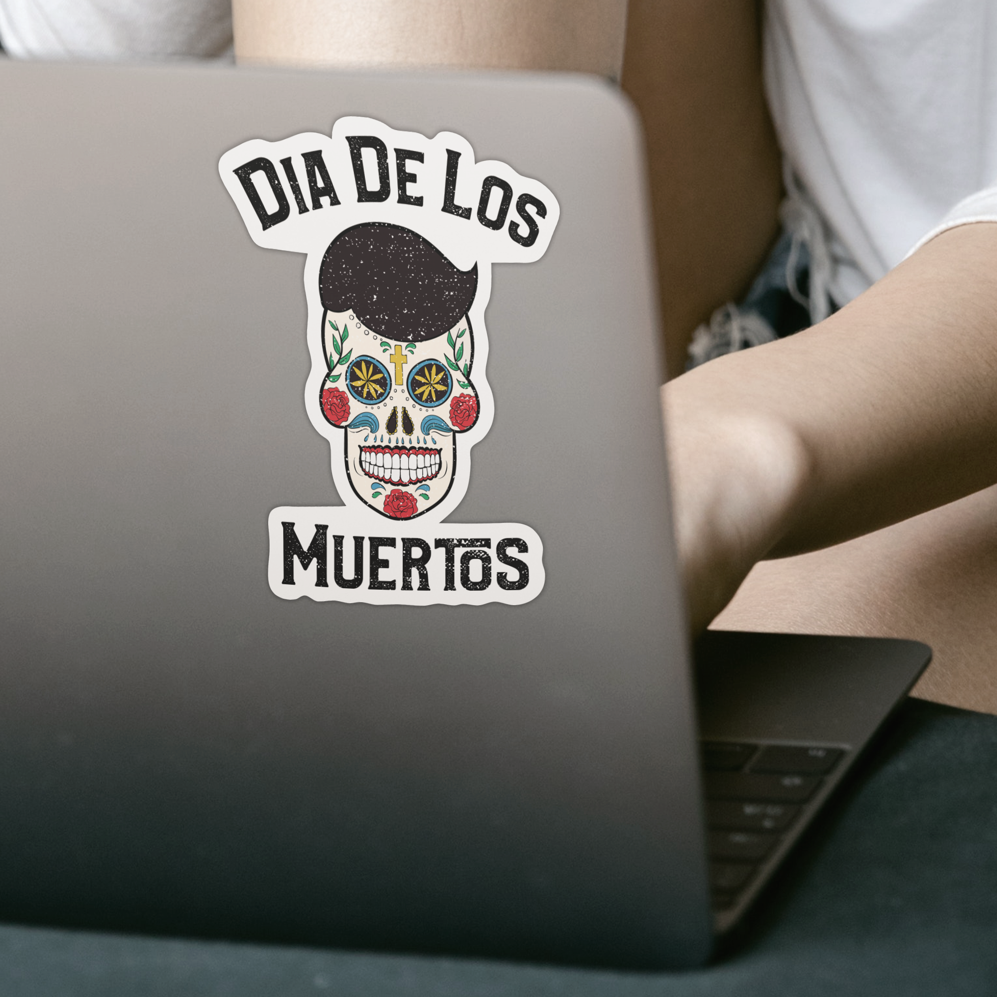 Dia De Los Muertos Sticker - DESIGNSBYJNK5.COM