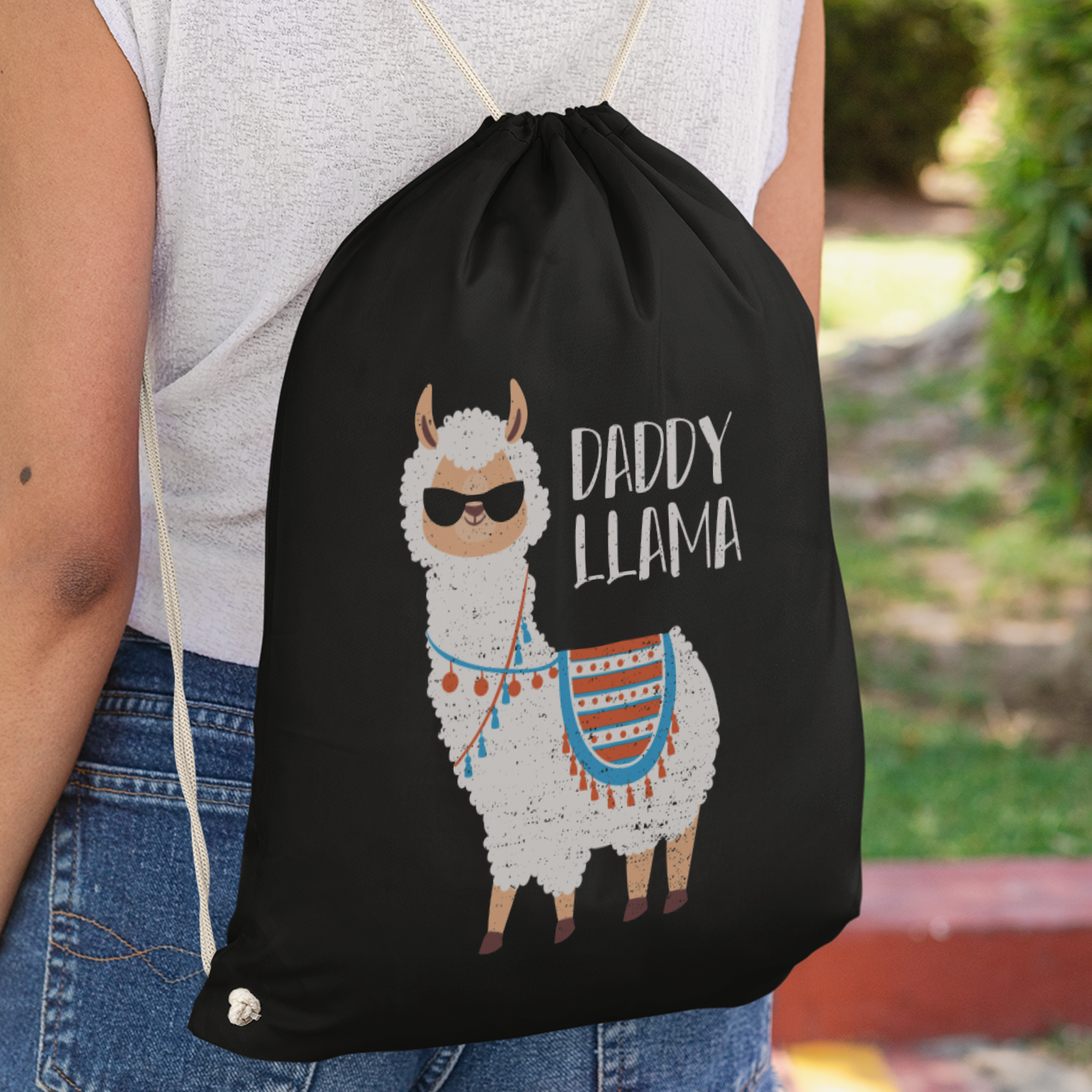 Daddy Llama Turnbeutel - DESIGNSBYJNK5.COM