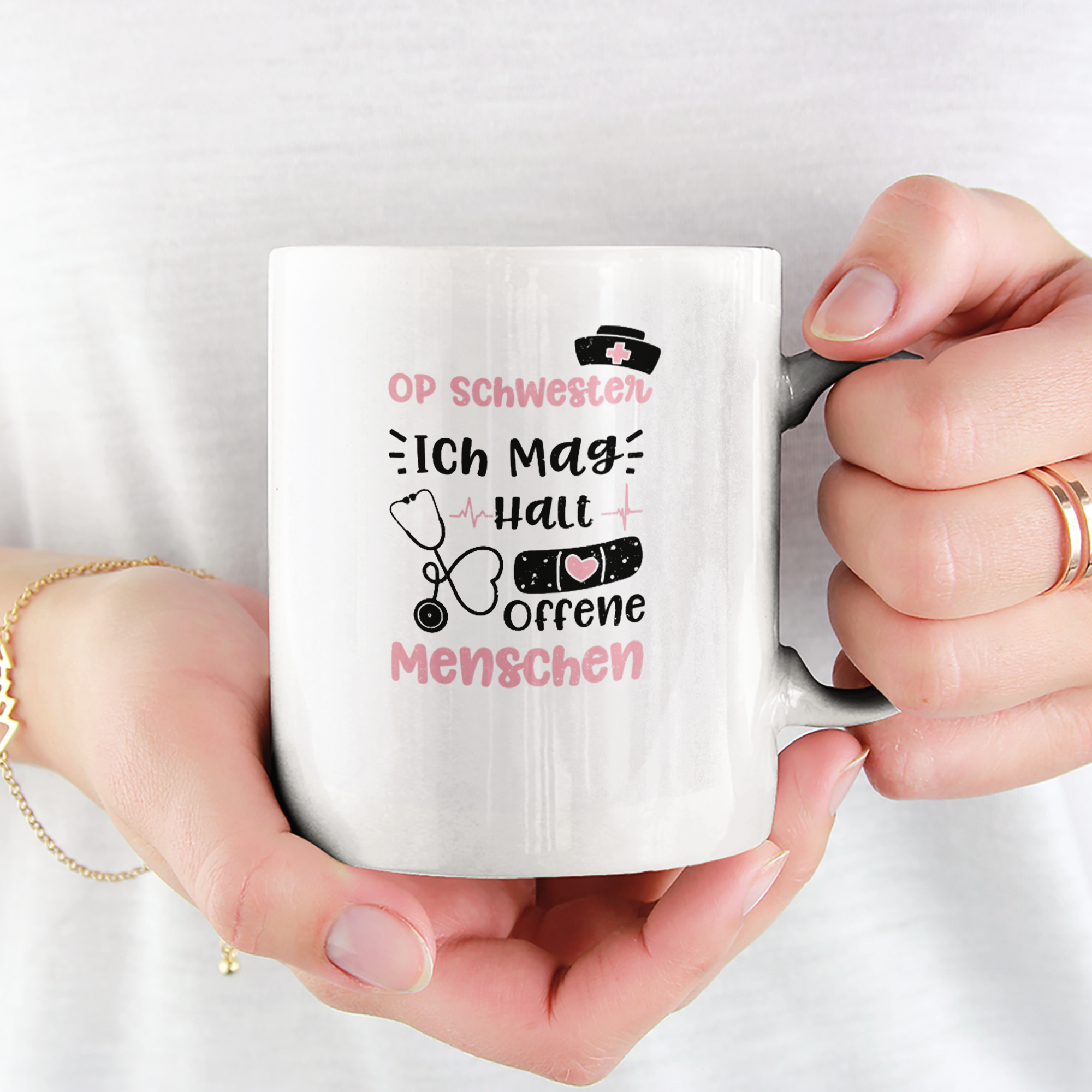 OP Schwester Ich Mag Halt Offene Menschen Tasse - DESIGNSBYJNK5.COM