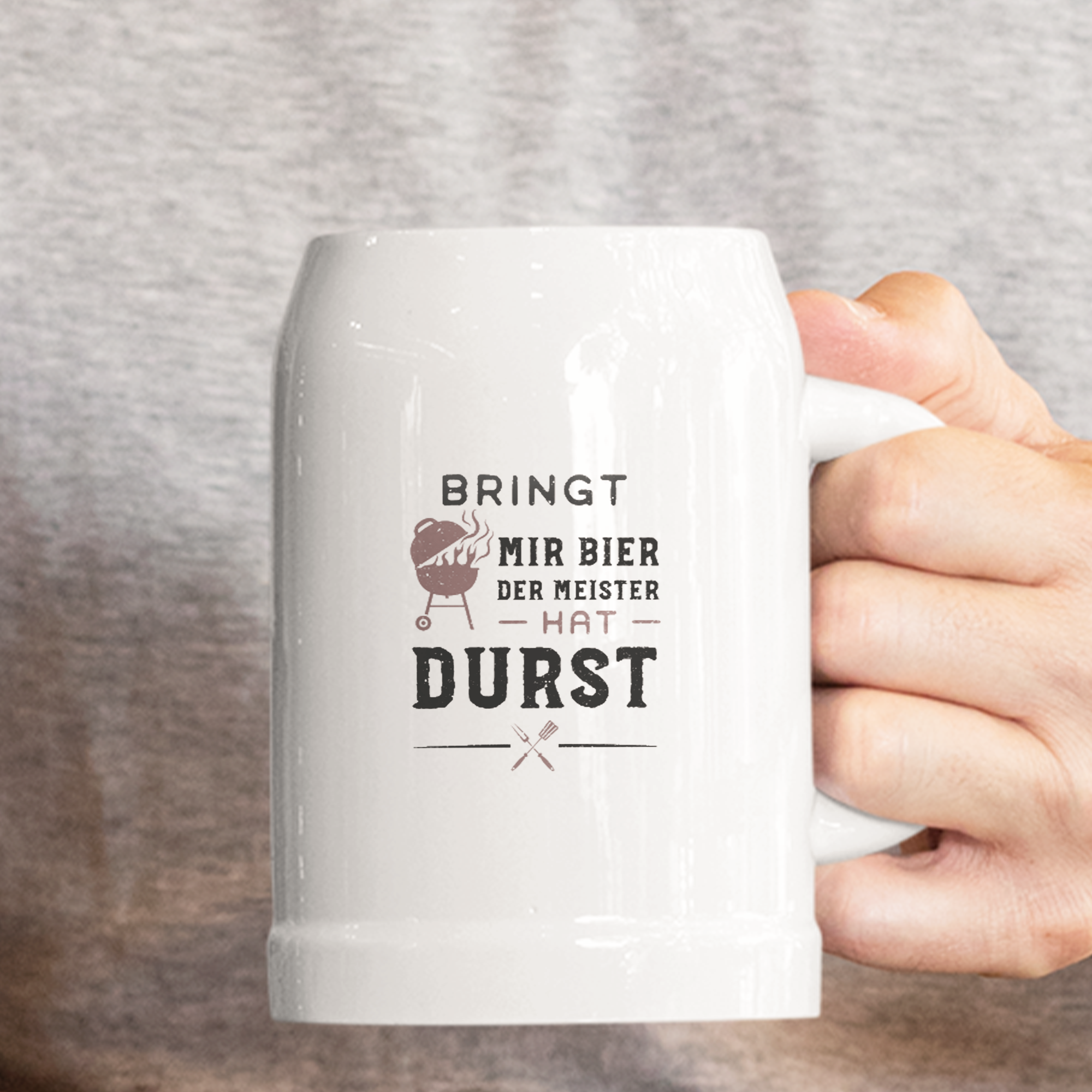 Bringt Mir Bier Der Meister Hat Durst Bierkrug - DESIGNSBYJNK5.COM