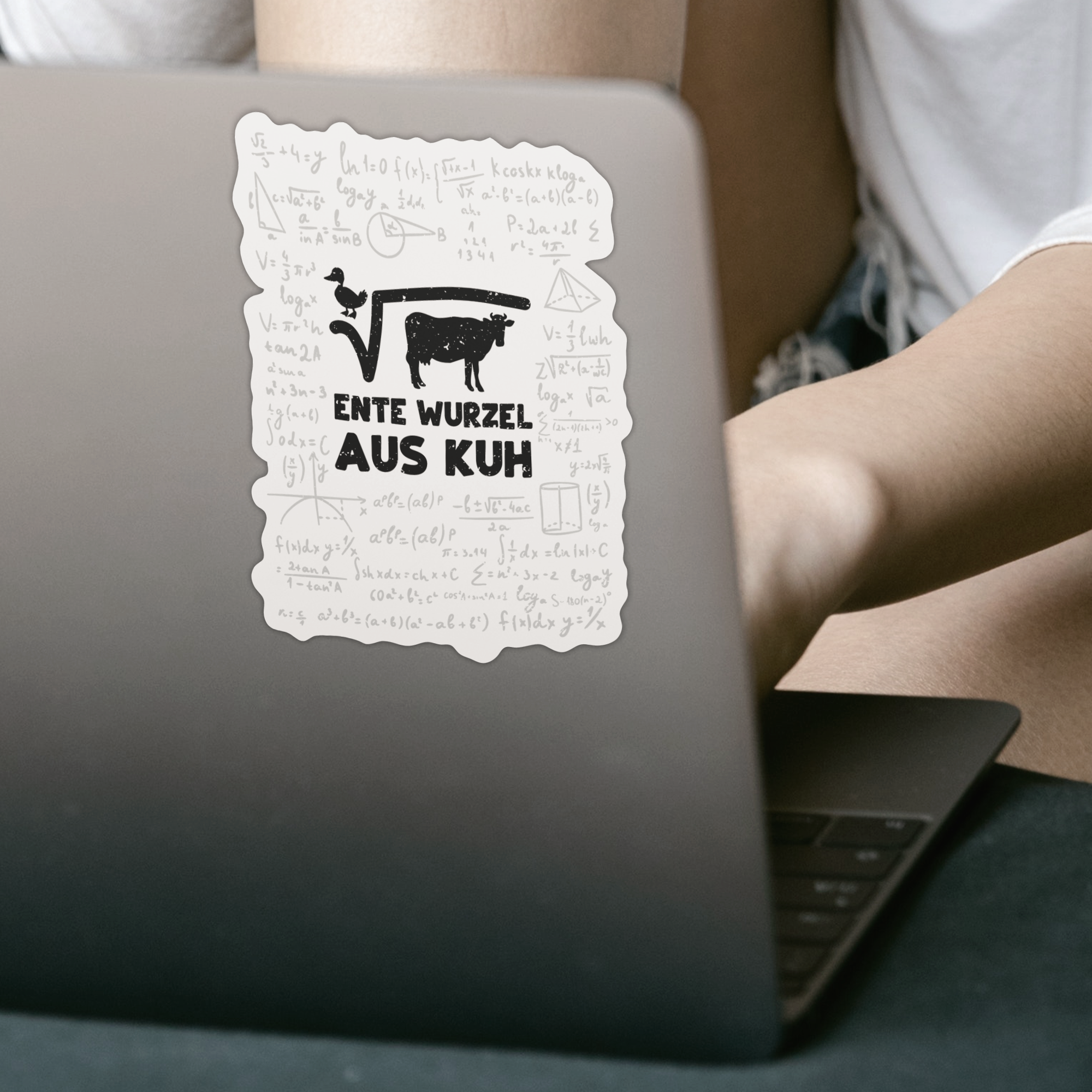 Ente Wurzel Aus Kuh Sticker - DESIGNSBYJNK5.COM