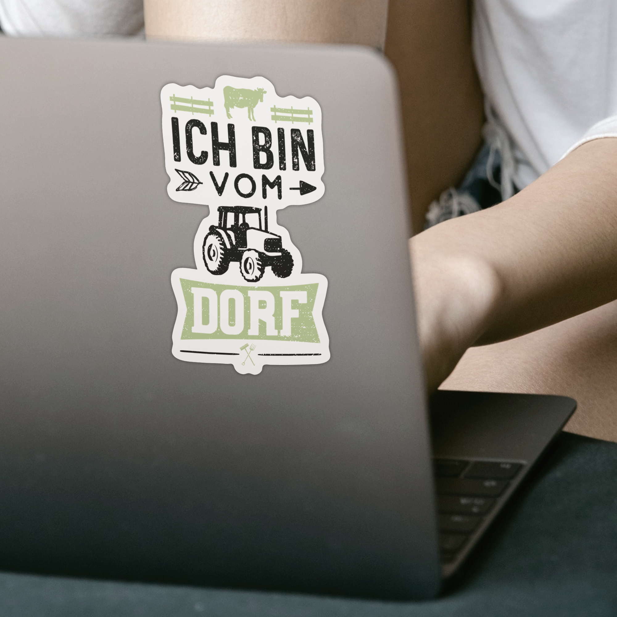 Ich Bin Vom Dorf Sticker - DESIGNSBYJNK5.COM