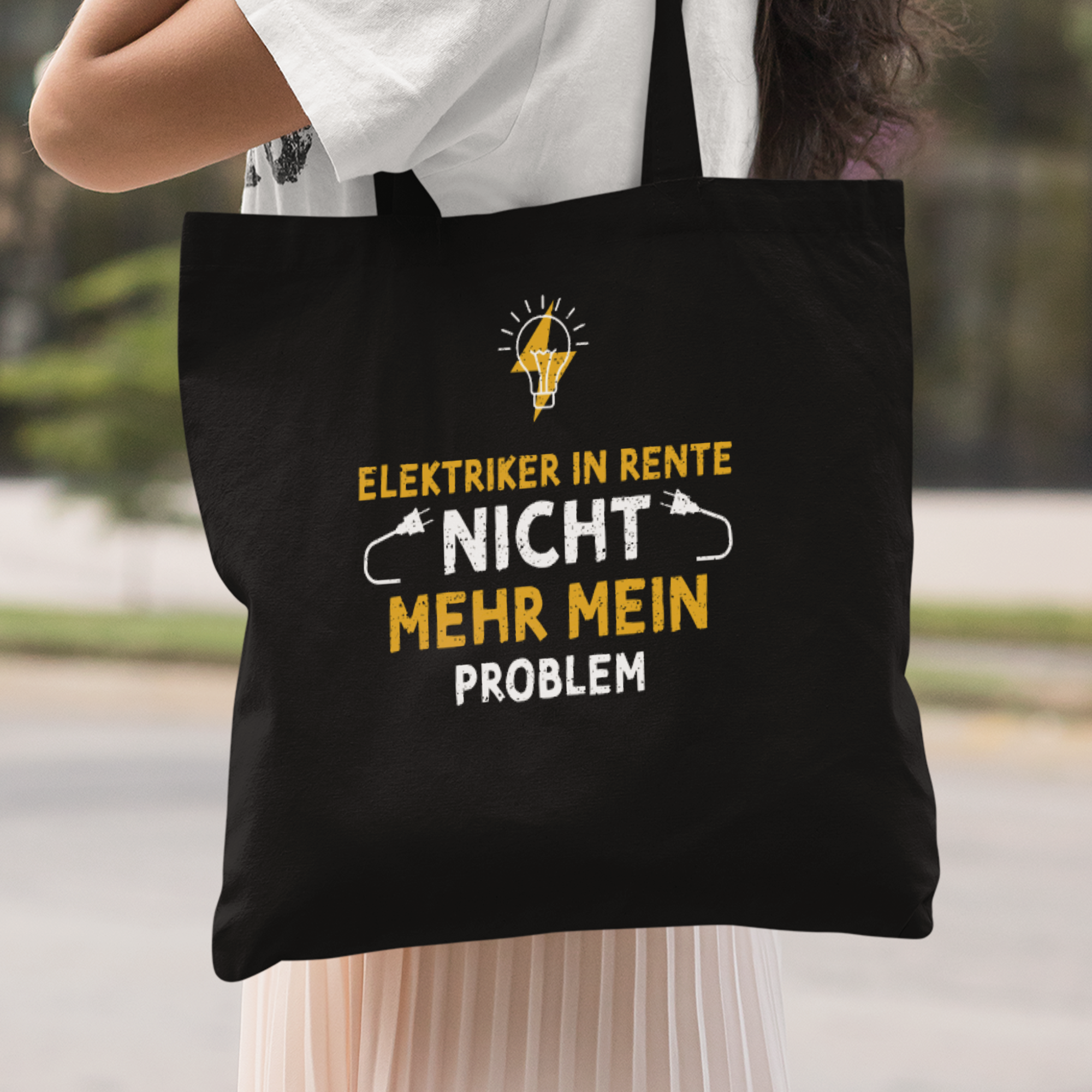Elektriker In Rente Nicht Mehr Mein Problem Stoffbeutel - DESIGNSBYJNK5.COM