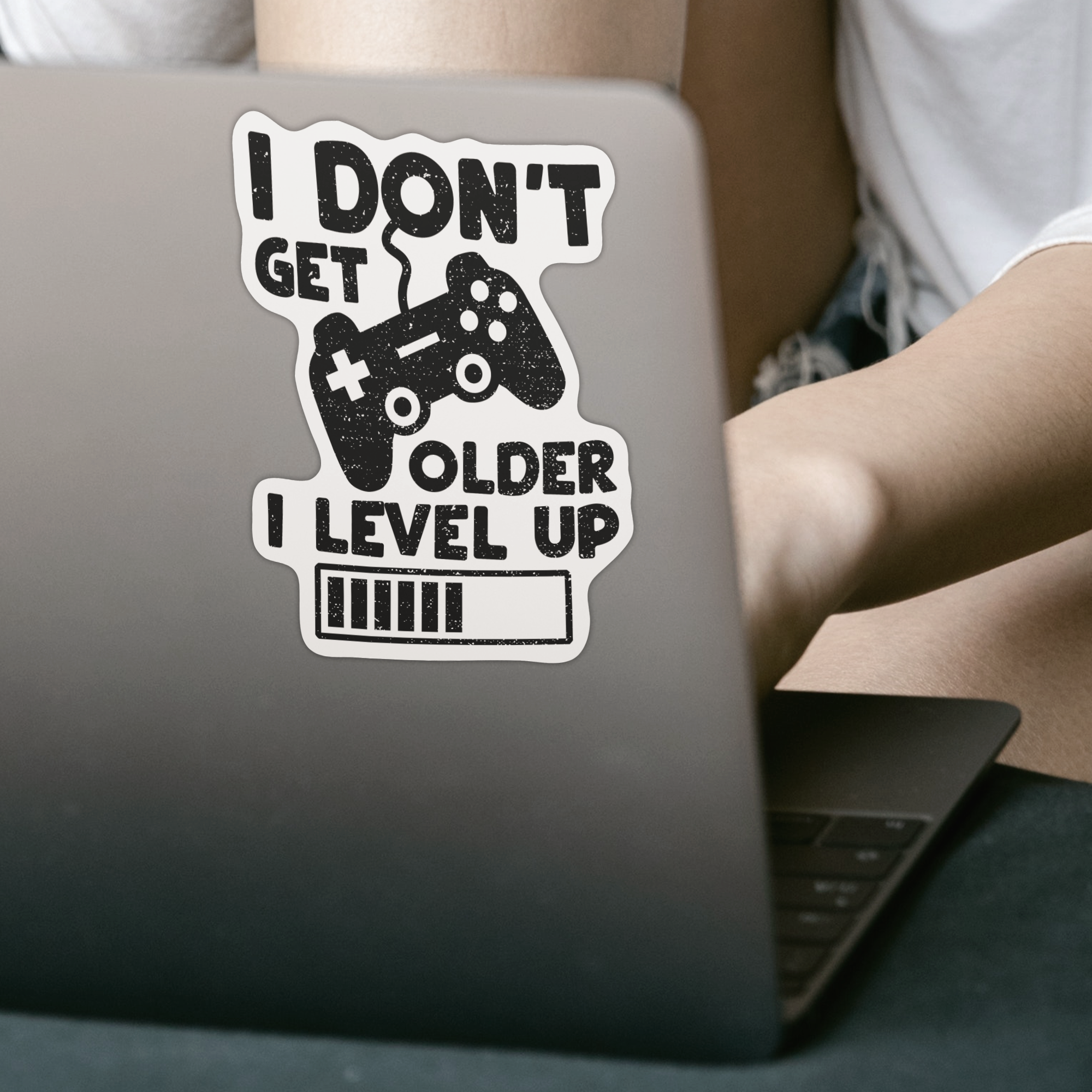 I Don't Get Older I Level Up Sticker - DESIGNSBYJNK5.COM