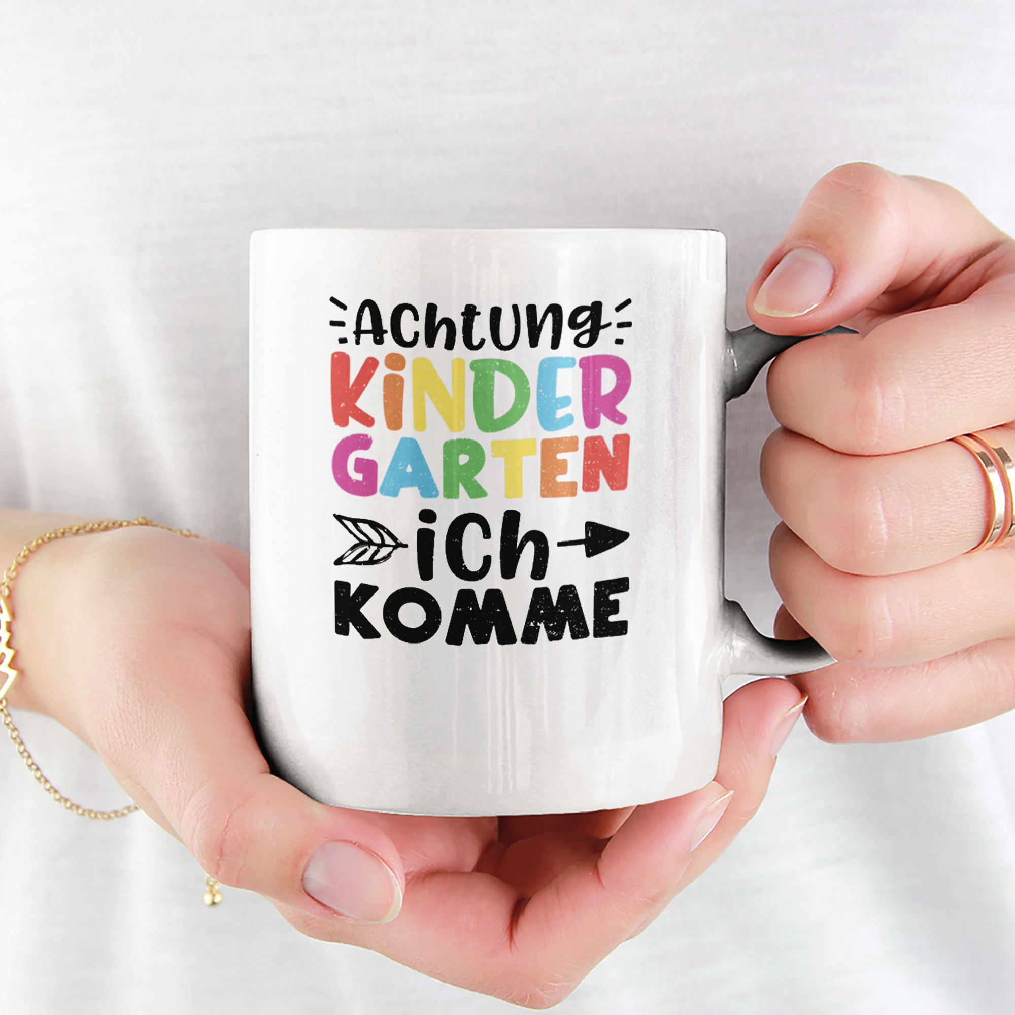 Achtung Kindergarten Ich Komme Tasse - DESIGNSBYJNK5.COM