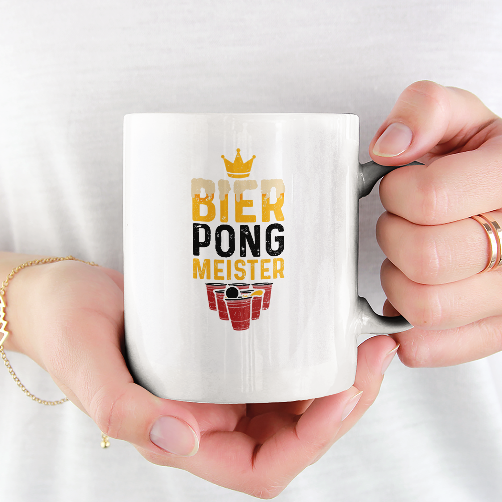 Bier Pong Meister Tasse - DESIGNSBYJNK5.COM