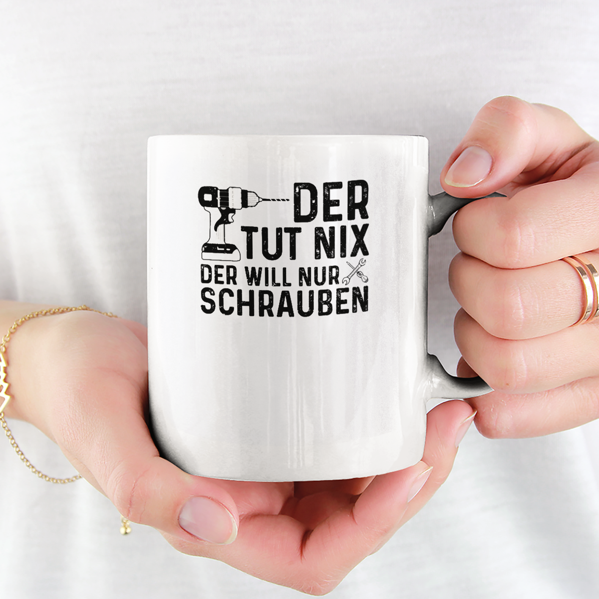 Der Tut Nix Der Will Nur Schrauben Tasse - DESIGNSBYJNK5.COM