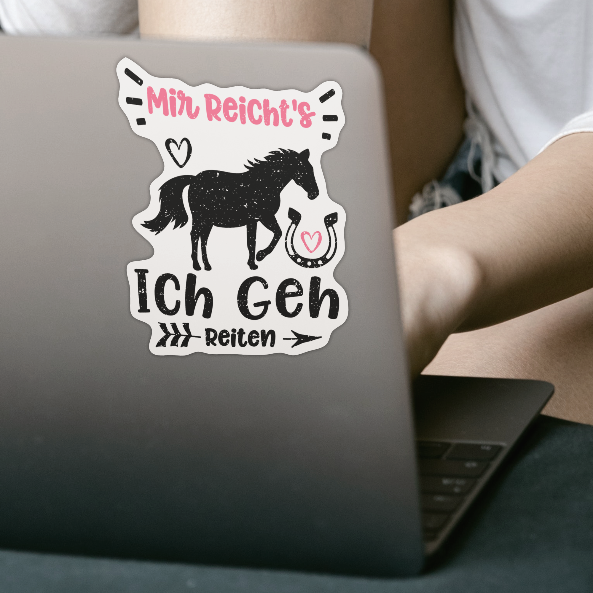 Mir Reicht's Ich Geh Reiten Sticker - DESIGNSBYJNK5.COM