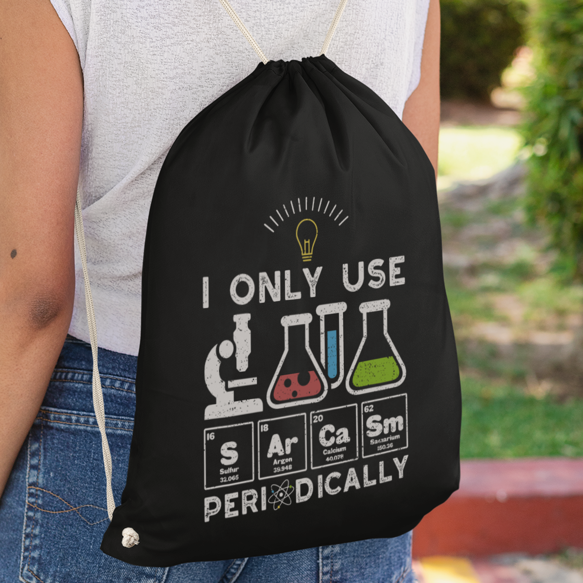 I Only Use Sarcasm Periodically Turnbeutel - DESIGNSBYJNK5.COM