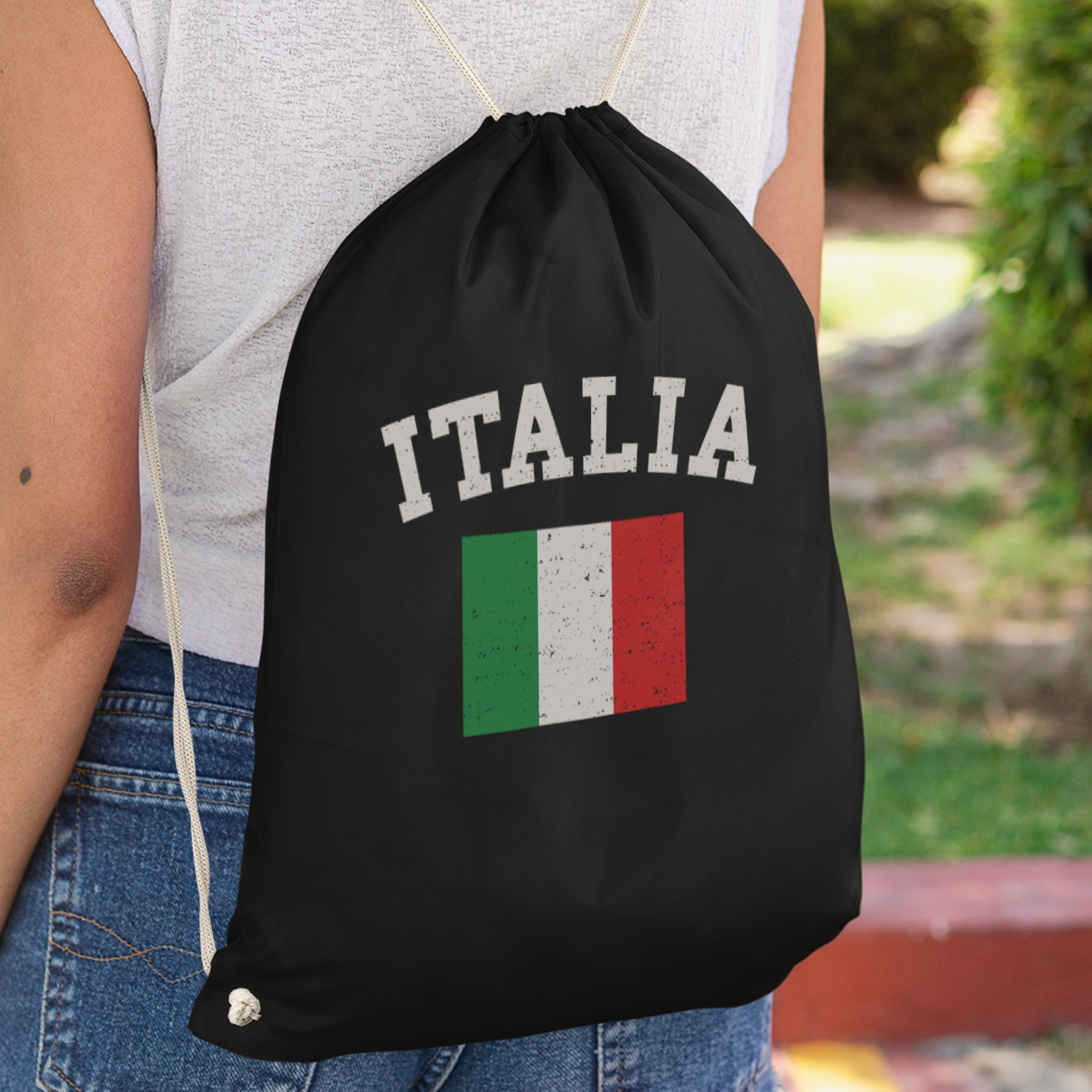 Italia Flag Turnbeutel - DESIGNSBYJNK5.COM