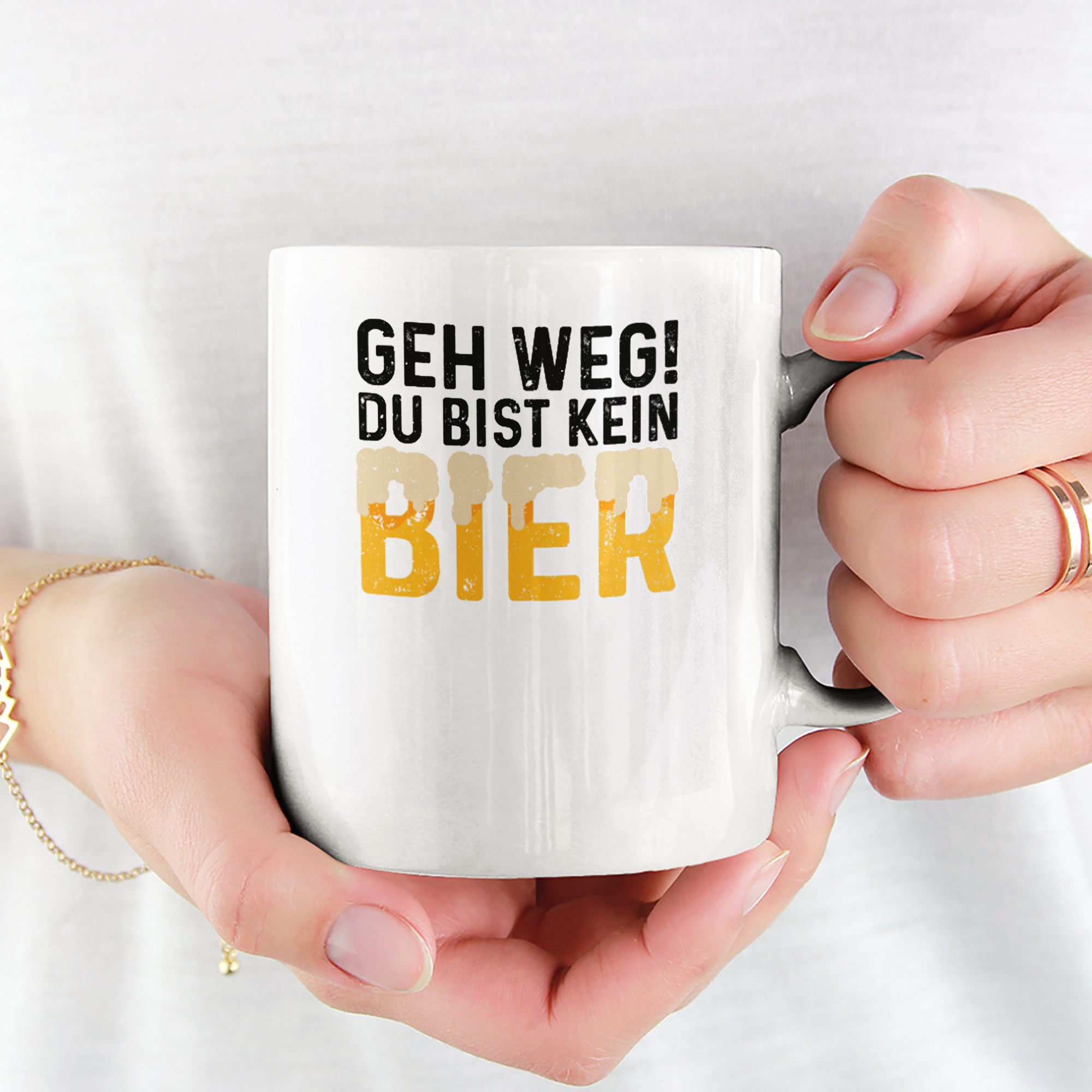Geh Weg Du Bist Kein Bier Tasse - DESIGNSBYJNK5.COM