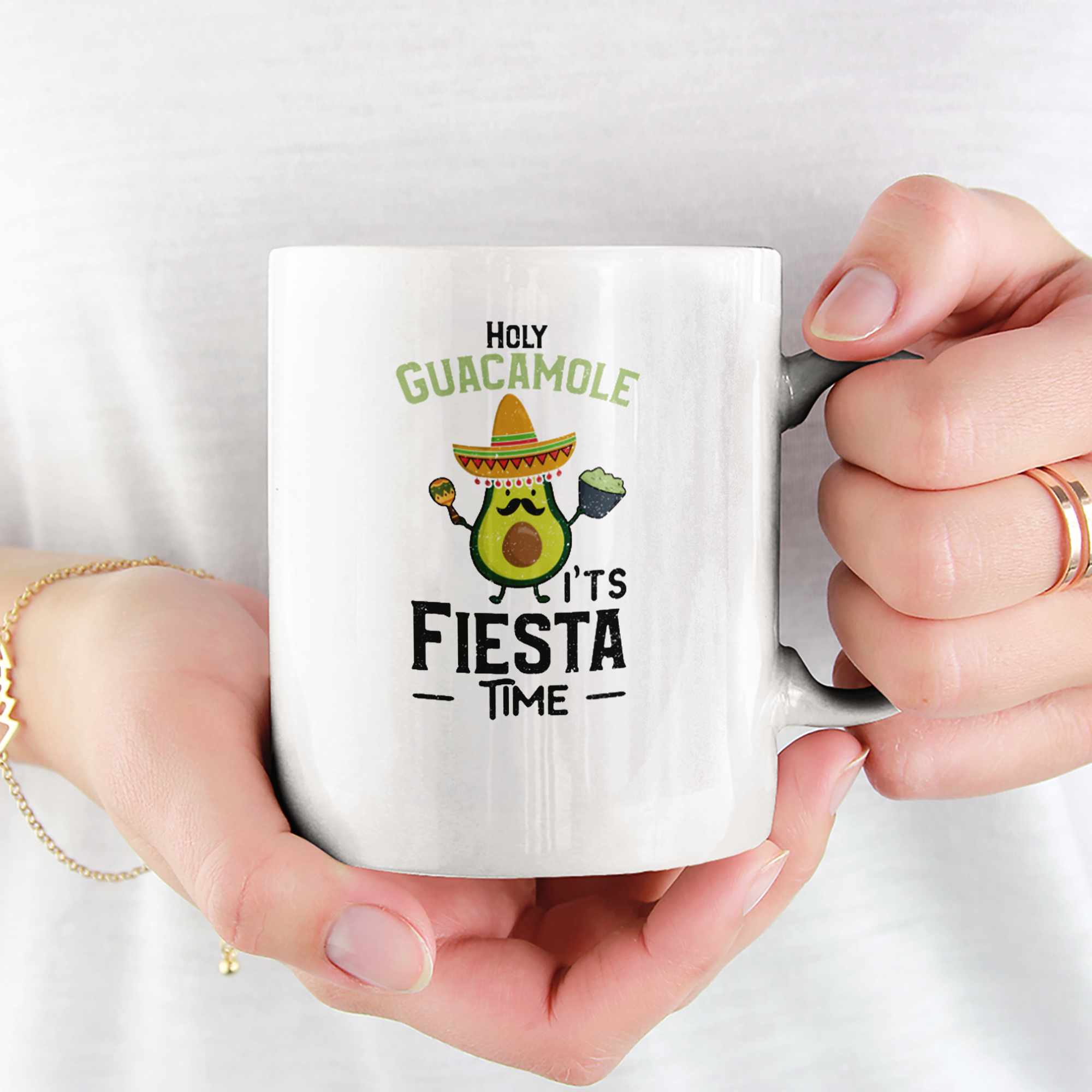 Holy Guacamole It's Fiesta Time Tasse - DESIGNSBYJNK5.COM