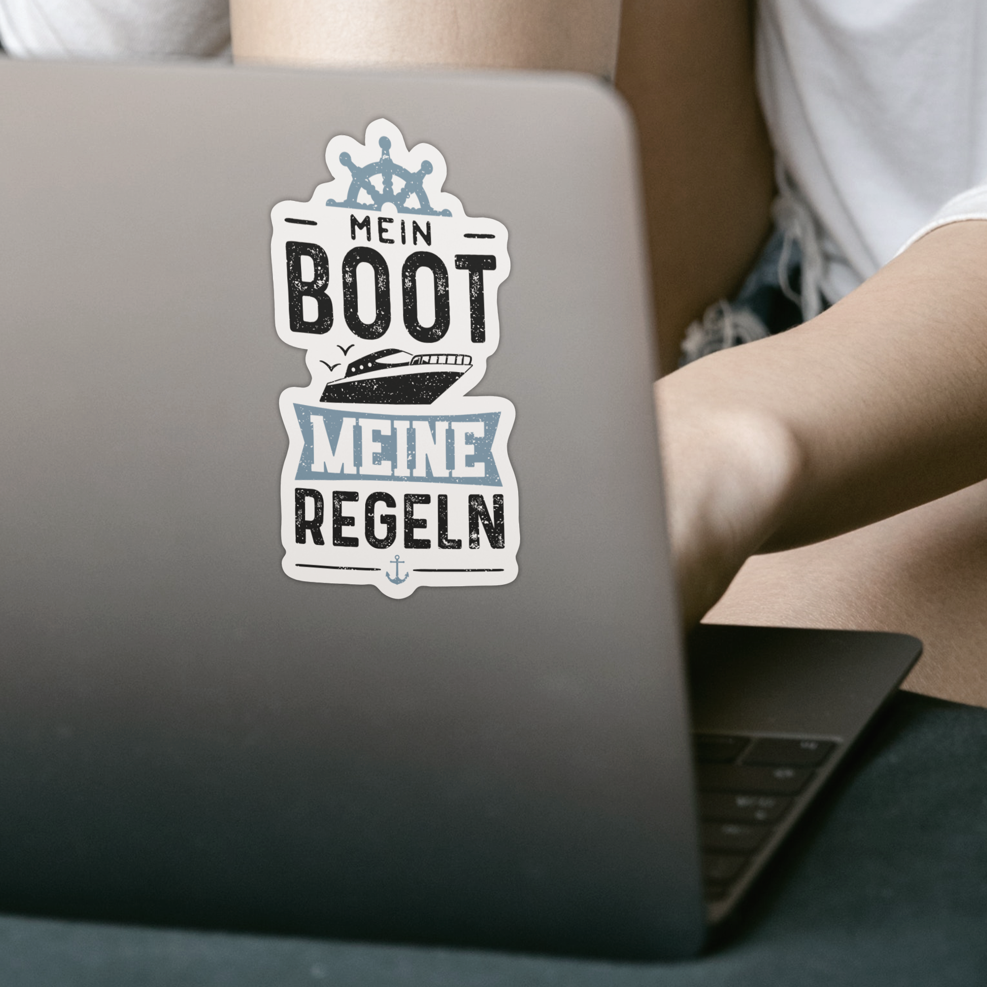 Mein Boot Meine Regeln Sticker - DESIGNSBYJNK5.COM