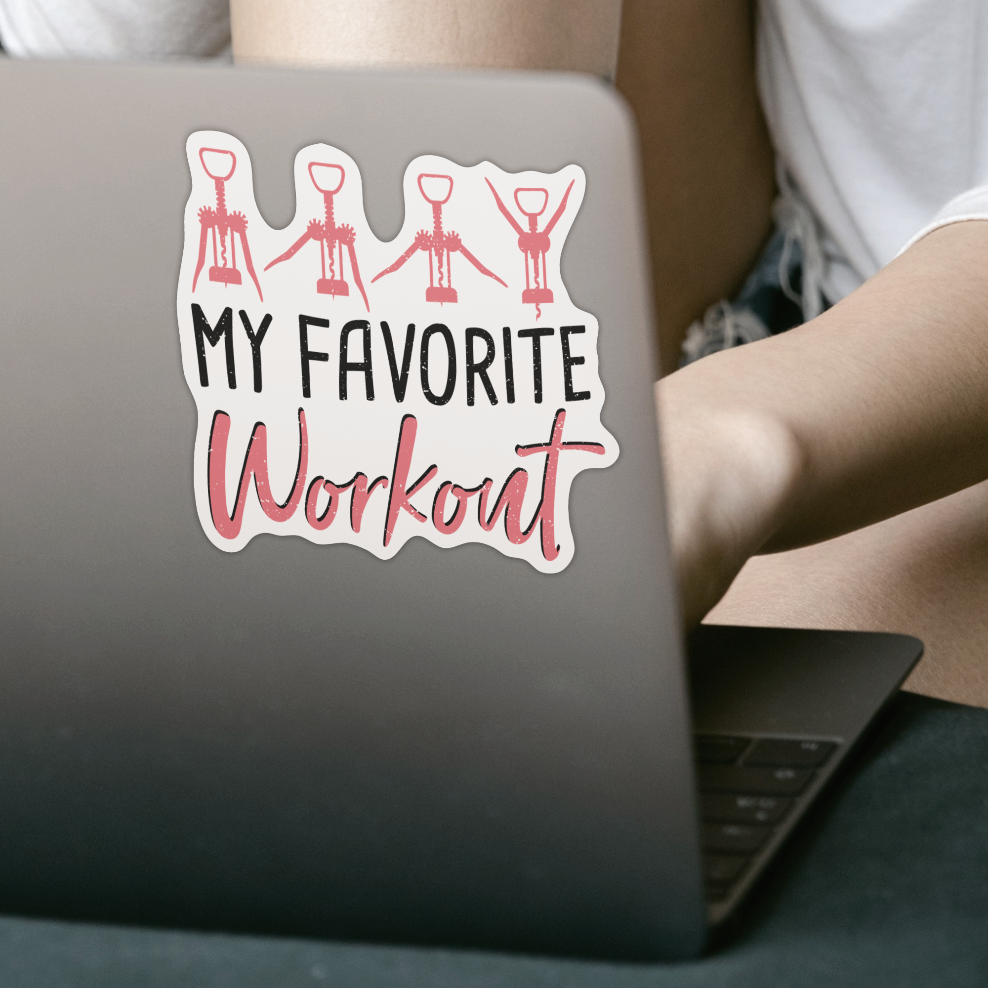 My Favorite Workout Sticker - DESIGNSBYJNK5.COM