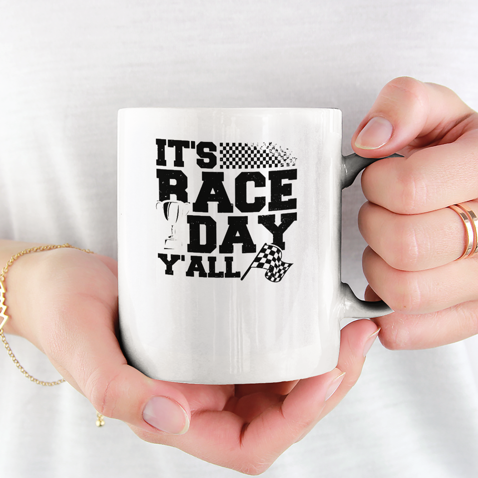 It's Race Day Y'All Tasse - DESIGNSBYJNK5.COM