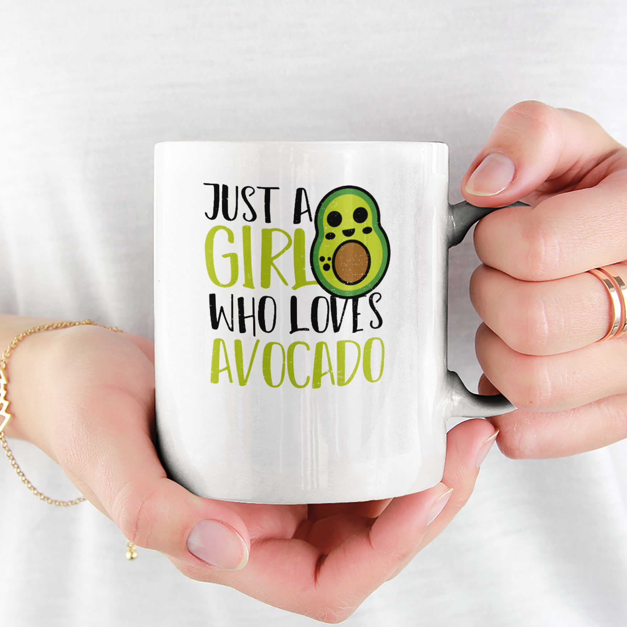 Just A Girl Who Loves Avocado Tasse - DESIGNSBYJNK5.COM