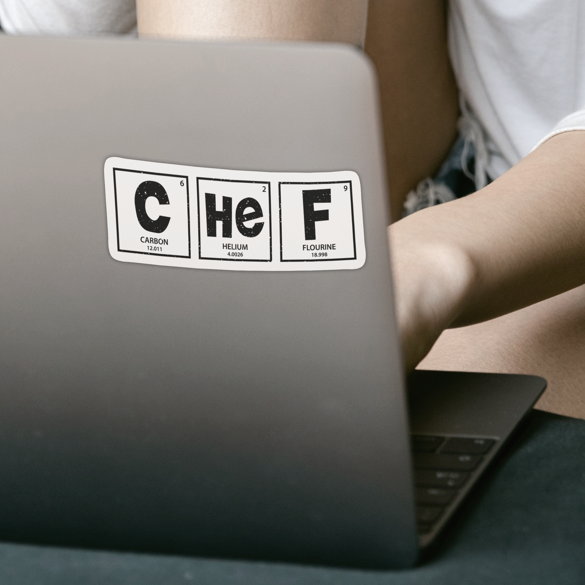Periodic Table Chef Sticker - DESIGNSBYJNK5.COM