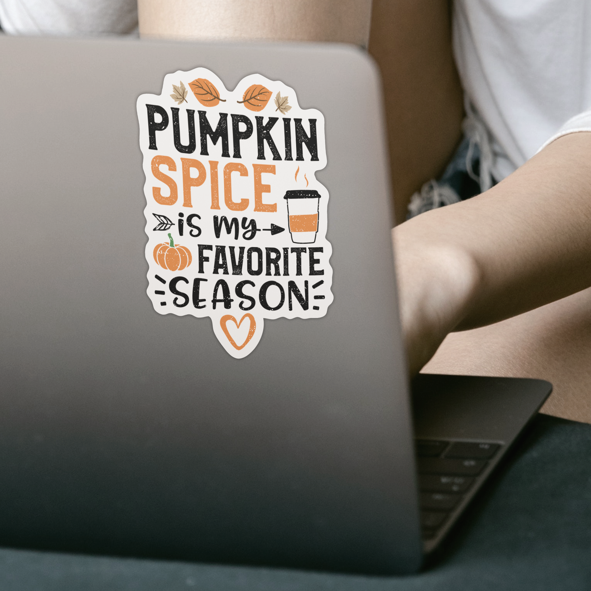 Pumpkin Spice Is My Favorite Season Sticker - DESIGNSBYJNK5.COM