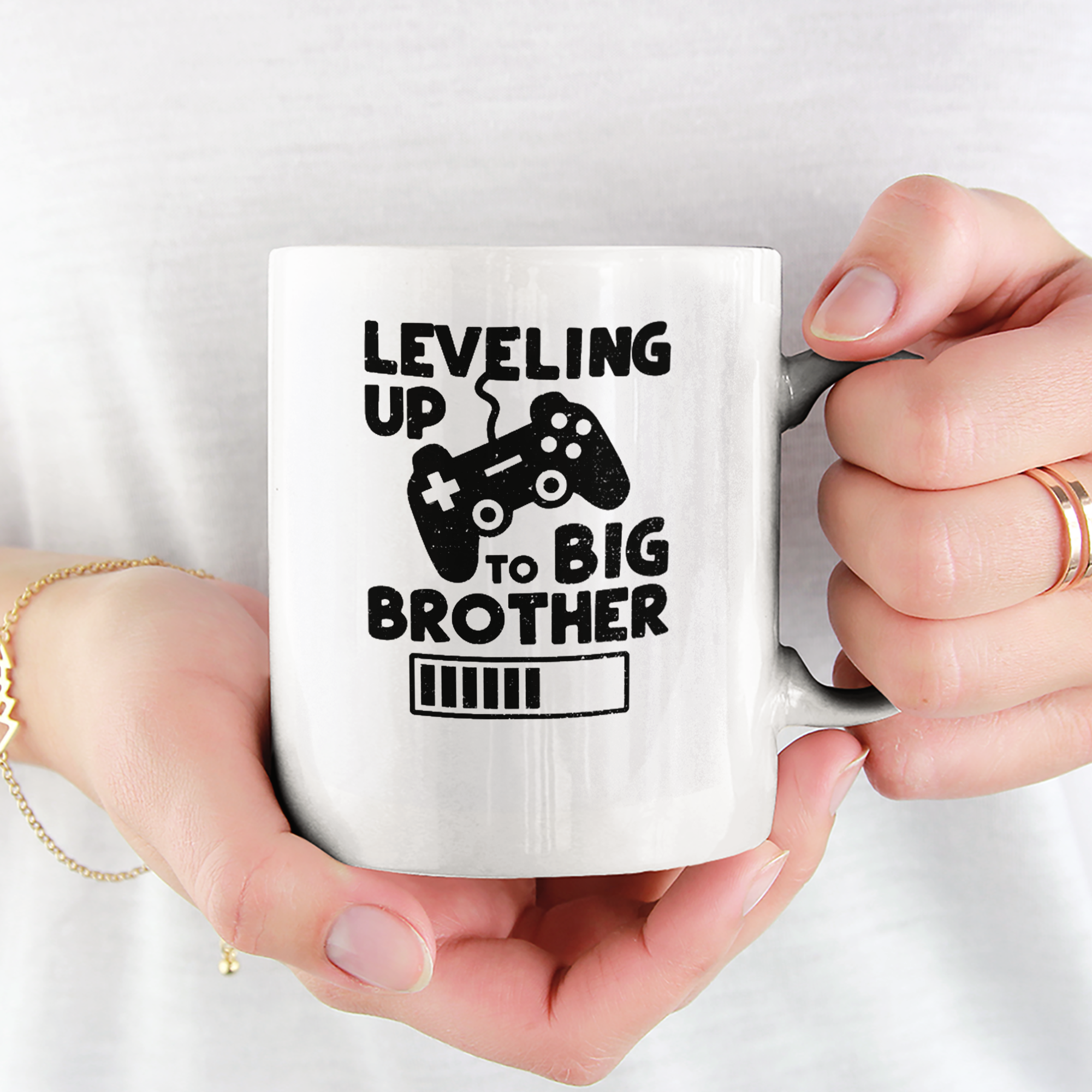Leveling Up To Big Brother Tasse - DESIGNSBYJNK5.COM