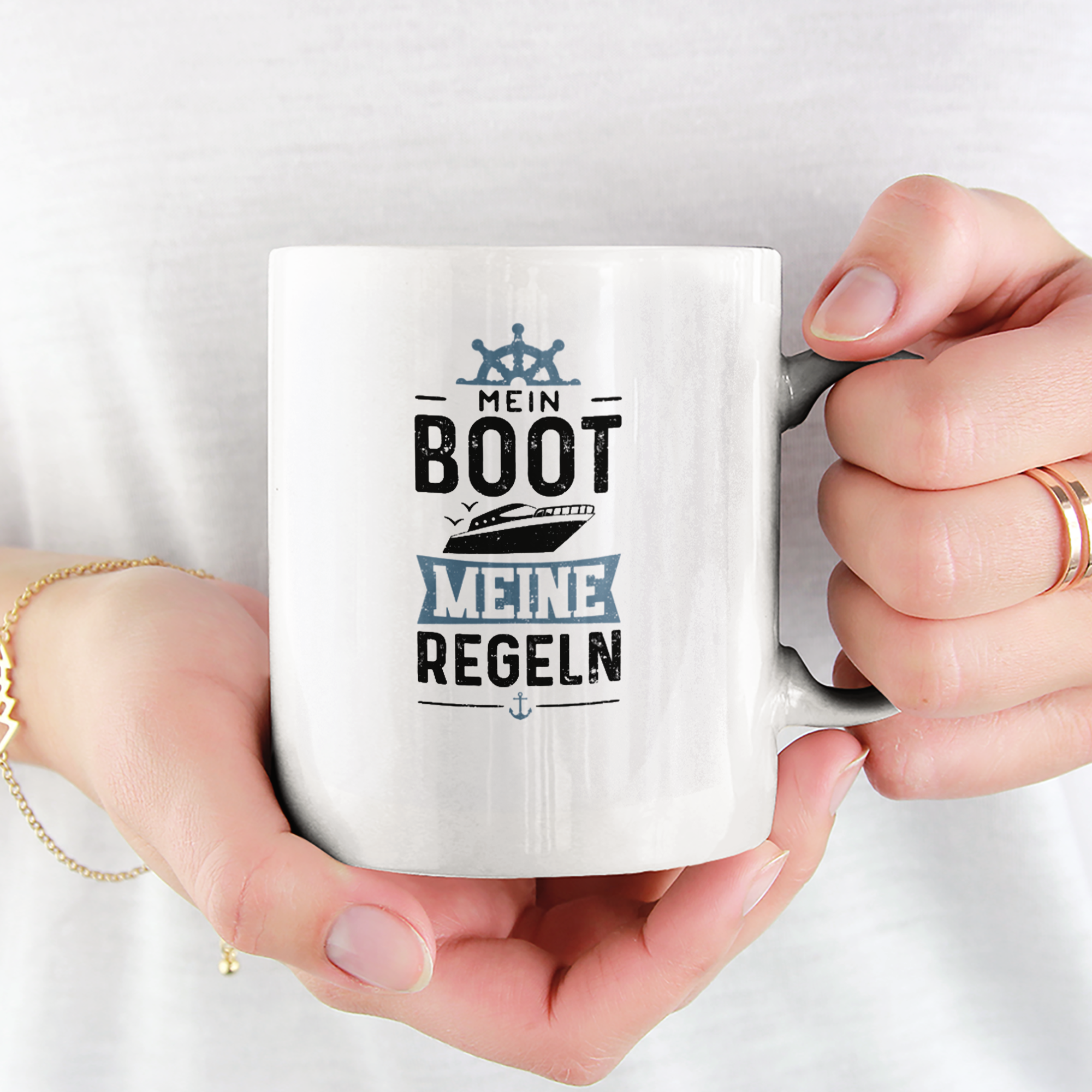 Mein Boot Meine Regeln Tasse - DESIGNSBYJNK5.COM