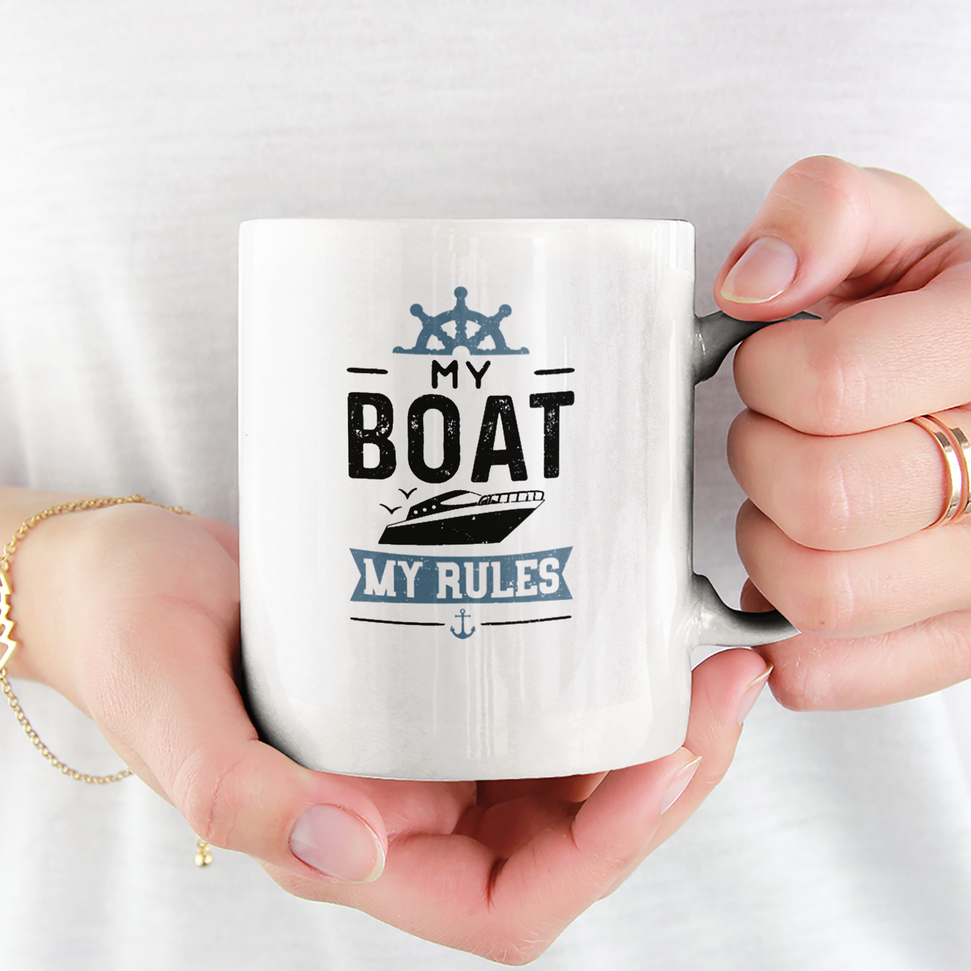 My Boat My Rules Tasse - DESIGNSBYJNK5.COM