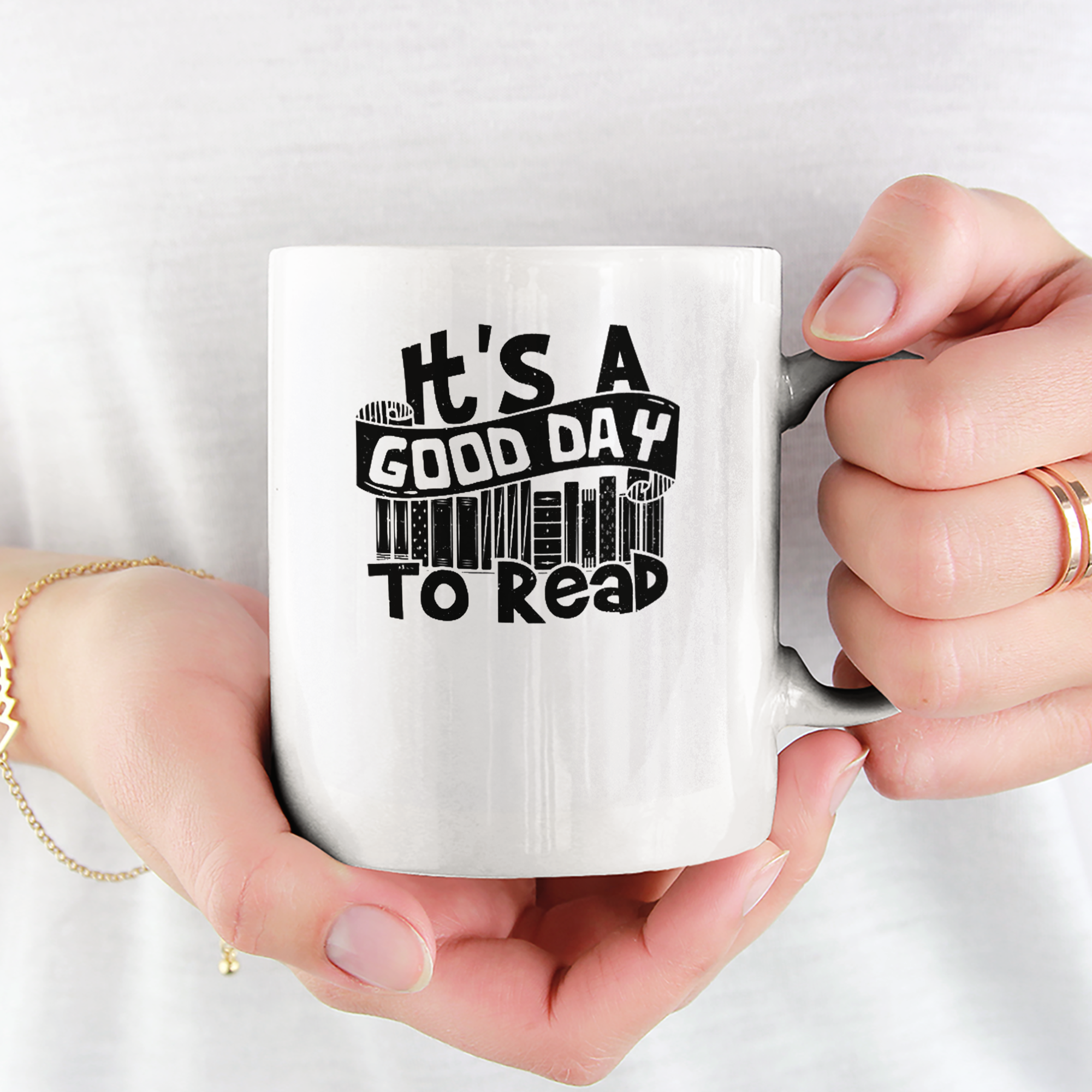 It's A Good Day To Read Tasse (Unisex) - DESIGNSBYJNK5.COM