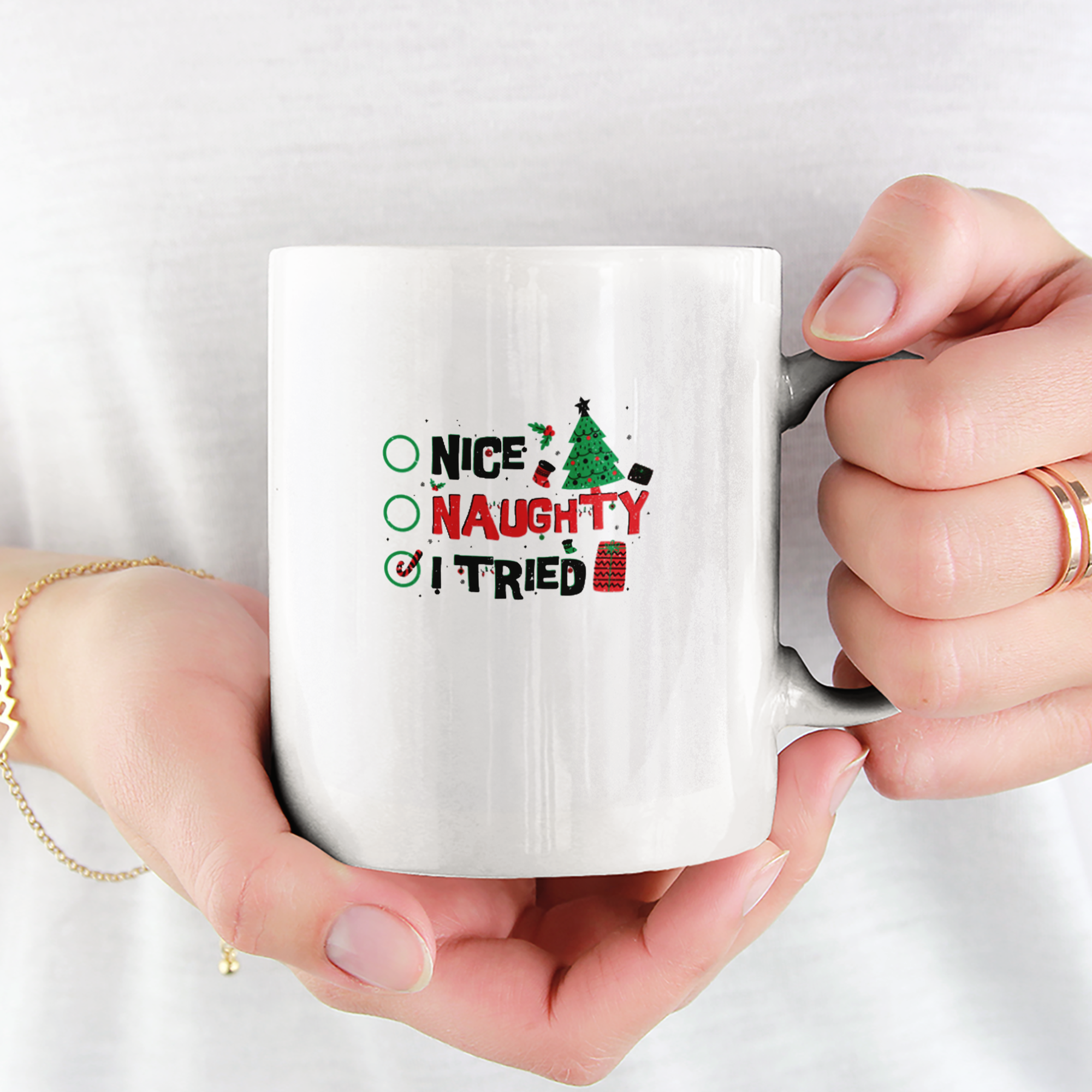 Nice Naughty I Tried Tasse - DESIGNSBYJNK5.COM