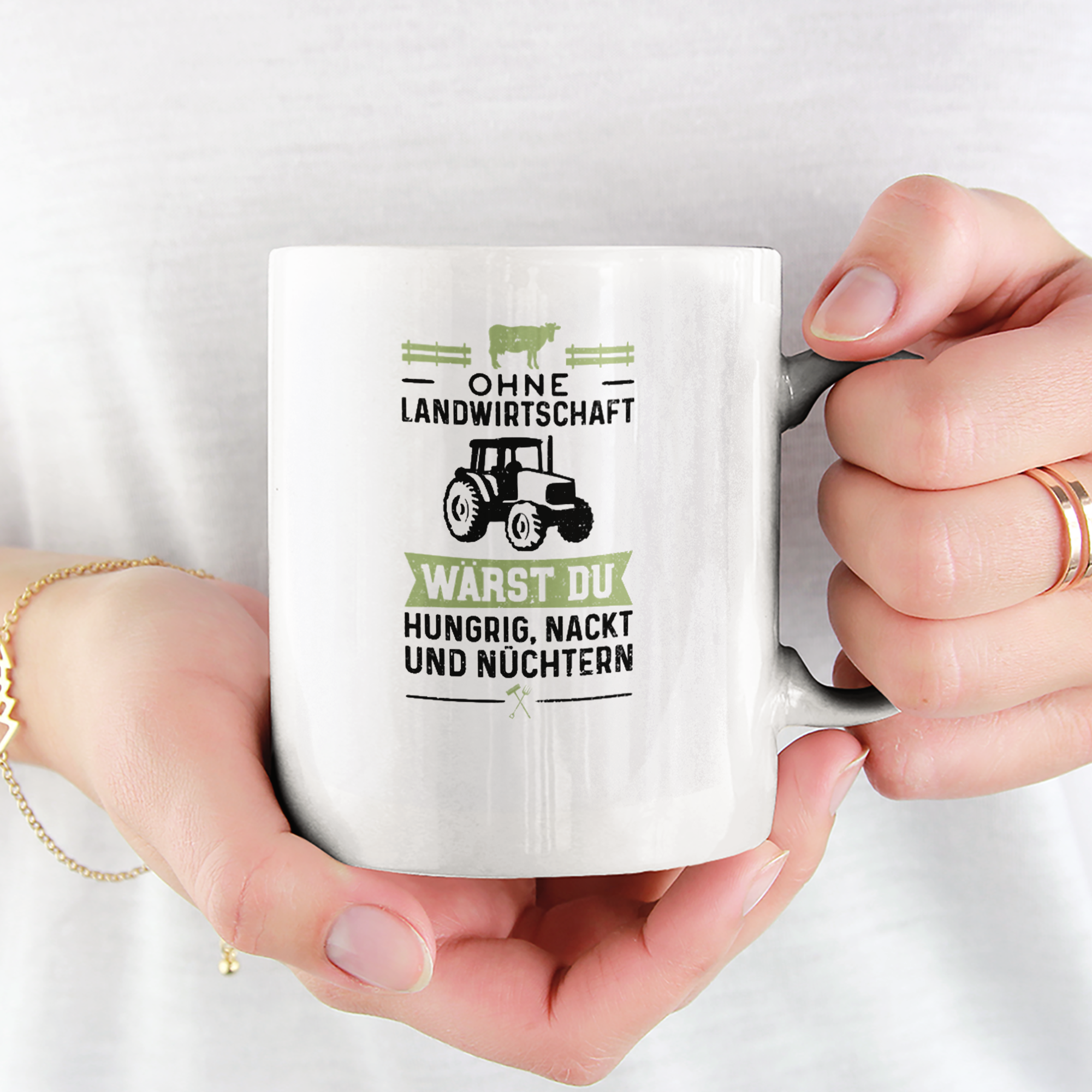 Ohne Landwirtschaft Wärst Du Hungrig Nackt Und Nüchtern Tasse - DESIGNSBYJNK5.COM